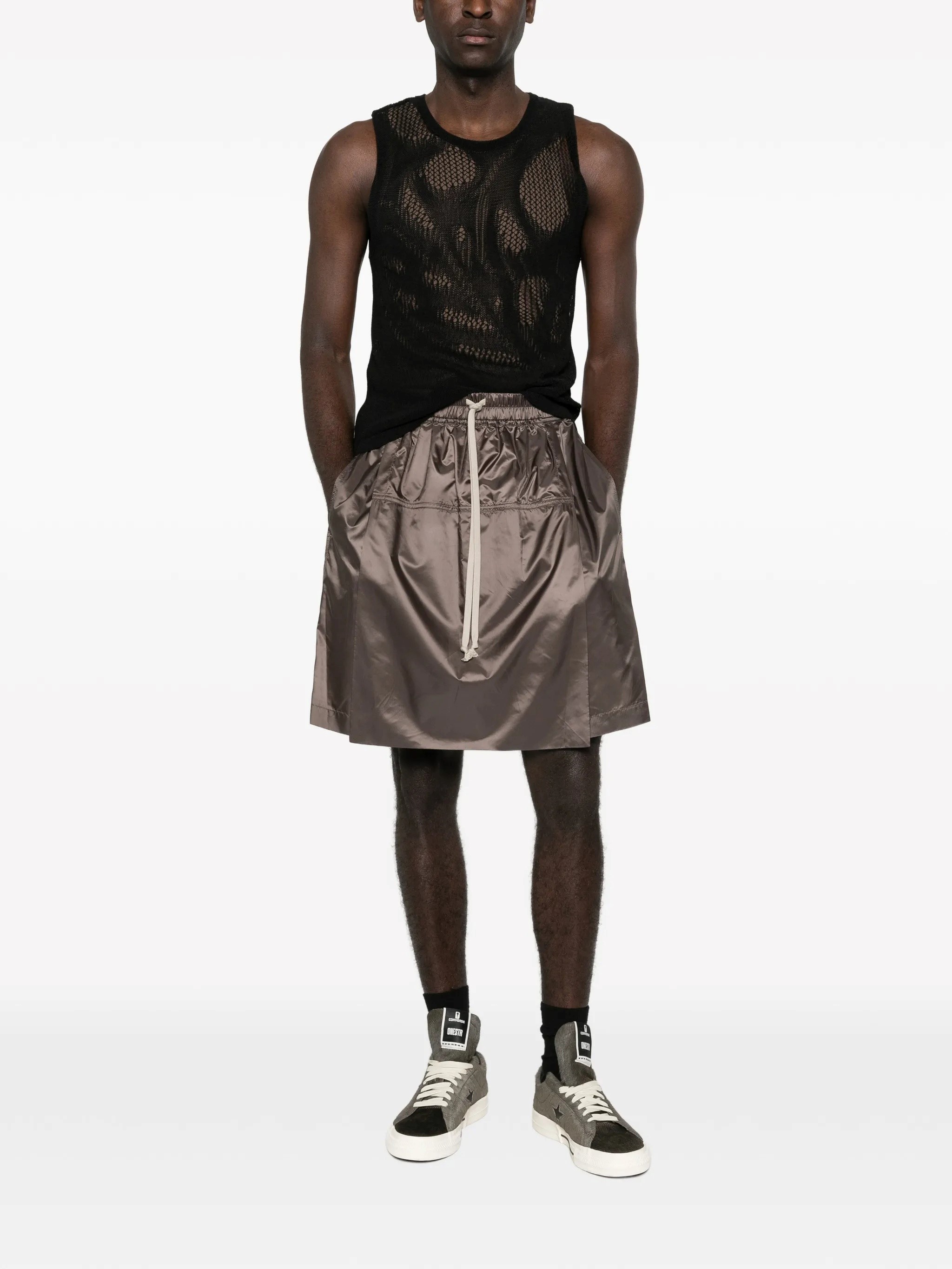 MONCLER X RICK OWENS Woven Kilshorts　MONCLER X RICK OWENS ウーブン キルショーツ MONCLER