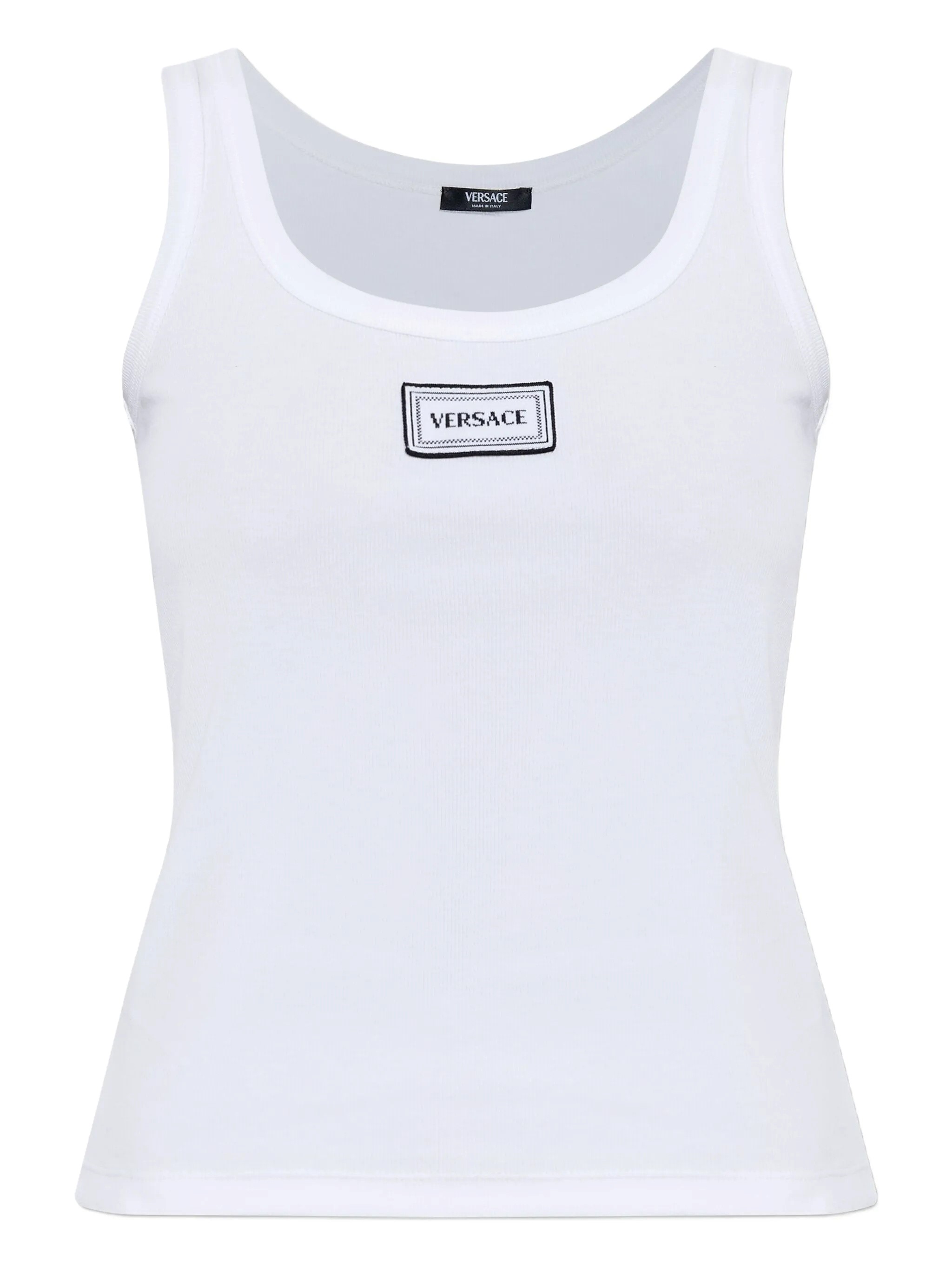 Versace , Tank Top In White