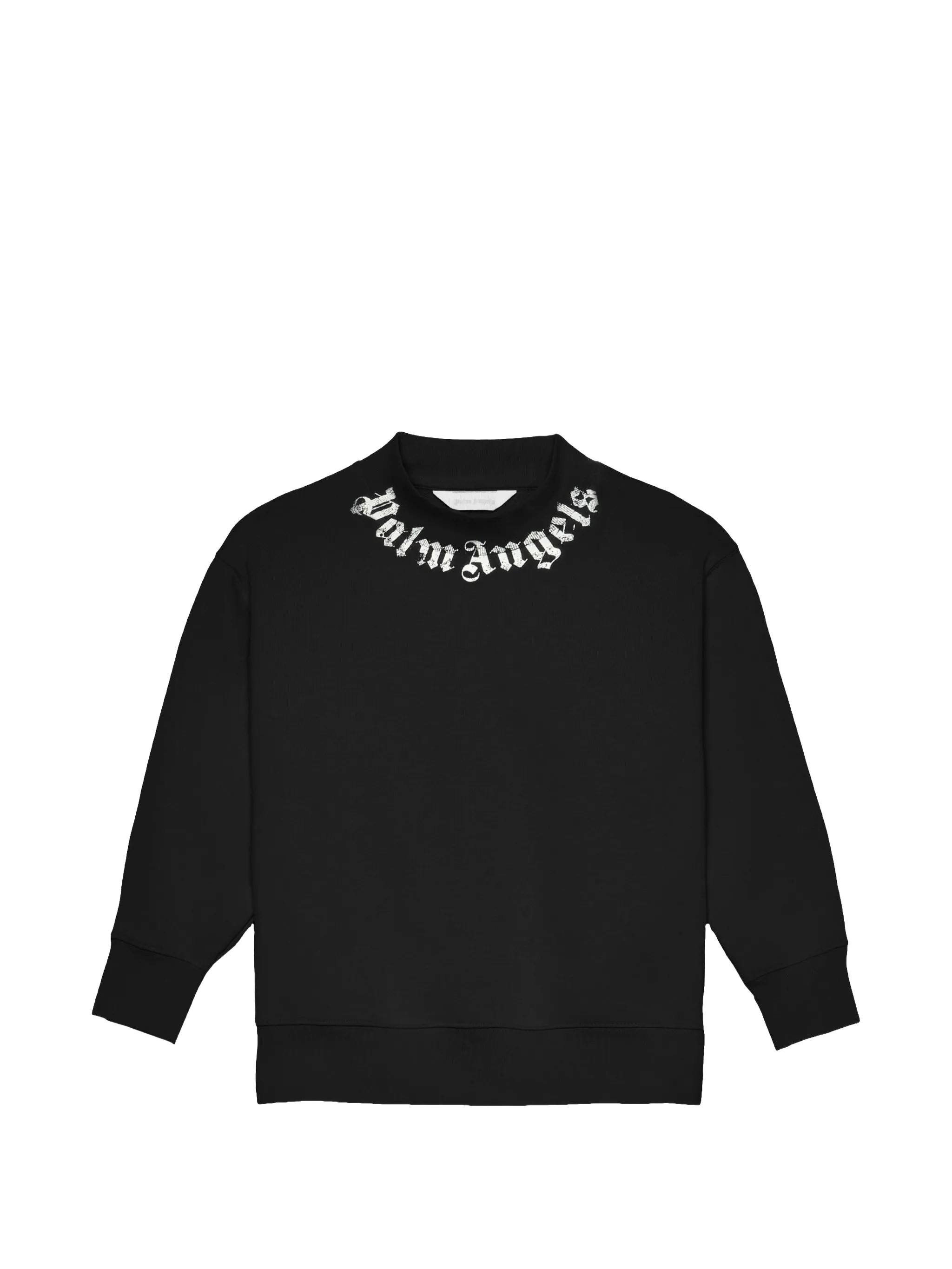 PALM ANGELS KIDS Neck Logo Brushed Reg. Crew　PALM ANGELS KIDS ネック ロゴ ブラッシュド Reg.クルー PALM