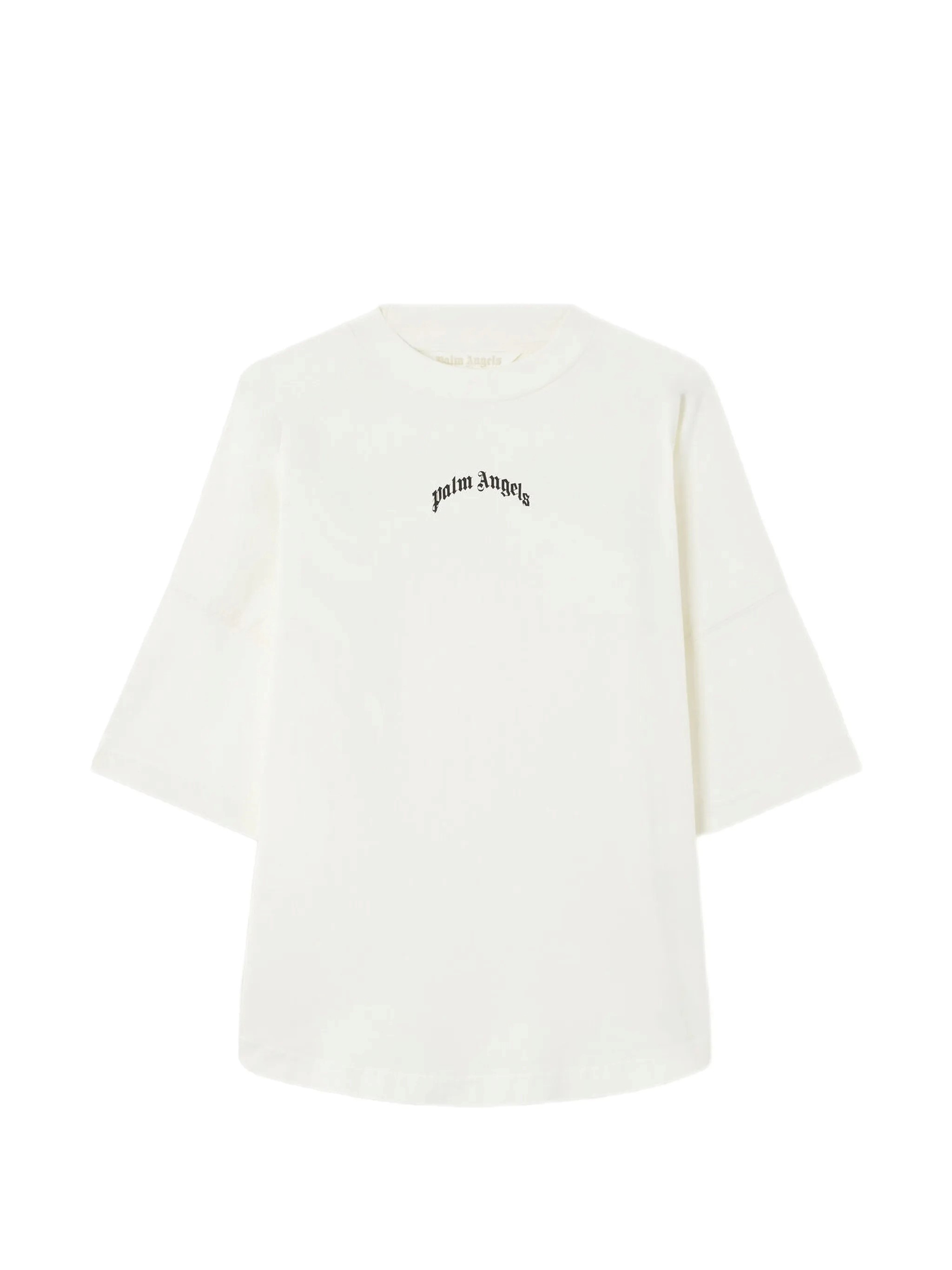 PALM ANGELS Curved Logo Over Tee　PALM ANGELS カーブ ロゴ オーバー T シャツ PALM