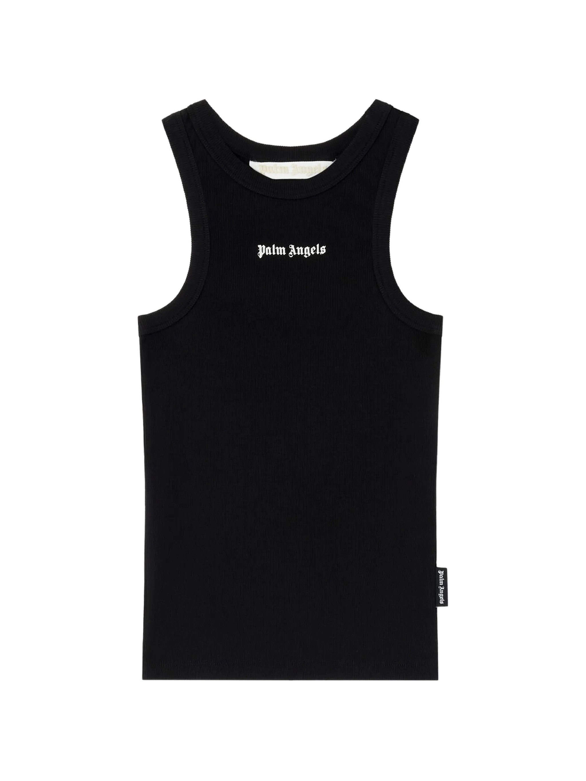 PALM ANGELS Classic Logo Fitted Tank Top　PALM ANGELS クラシック ロゴ フィット タンク トップ PALM