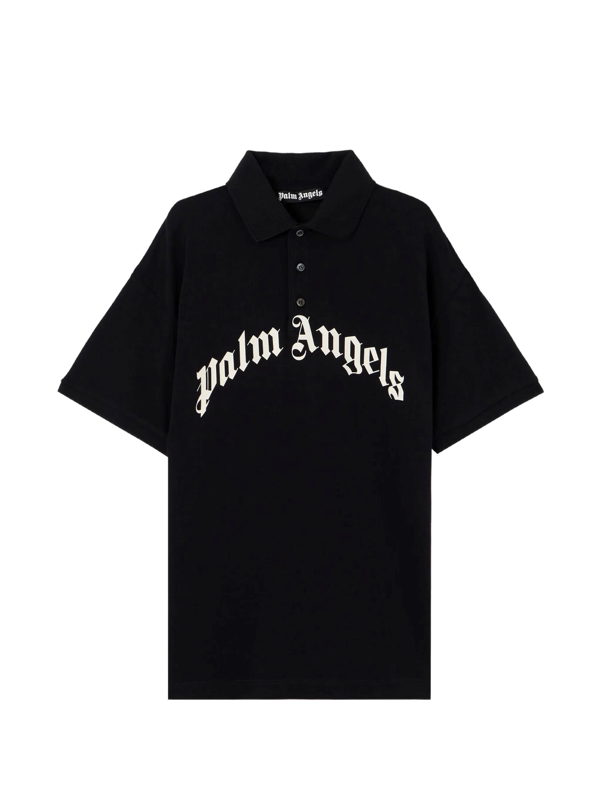 PALM ANGELS Curved Logo Polo S/S　PALM ANGELS カーブロゴポロ S/S PALM