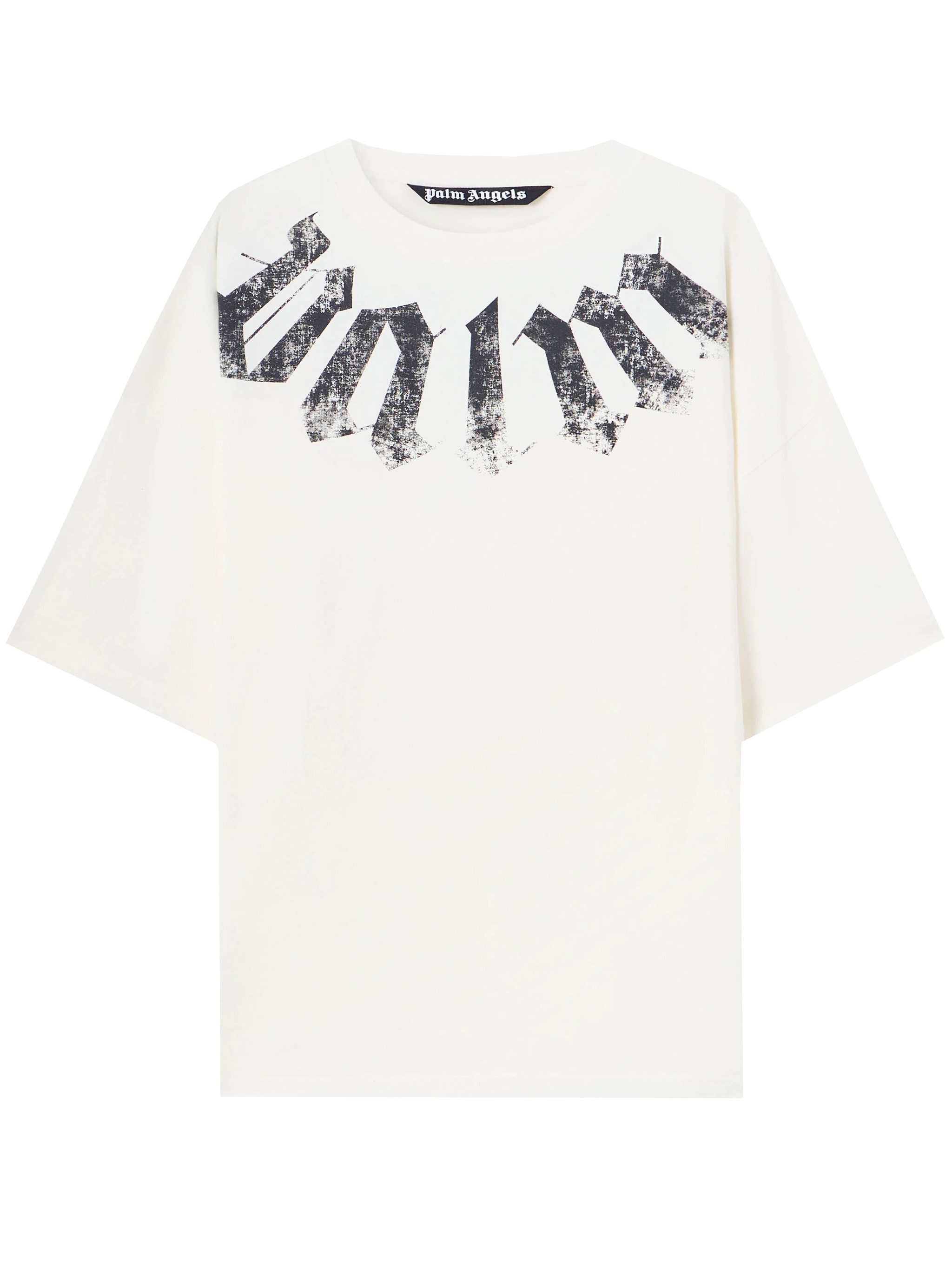 PALM ANGELS T-Shirt Big Neck Logo Loose　PALM ANGELS Tシャツ ビッグネック ロゴ ルーズ PALM