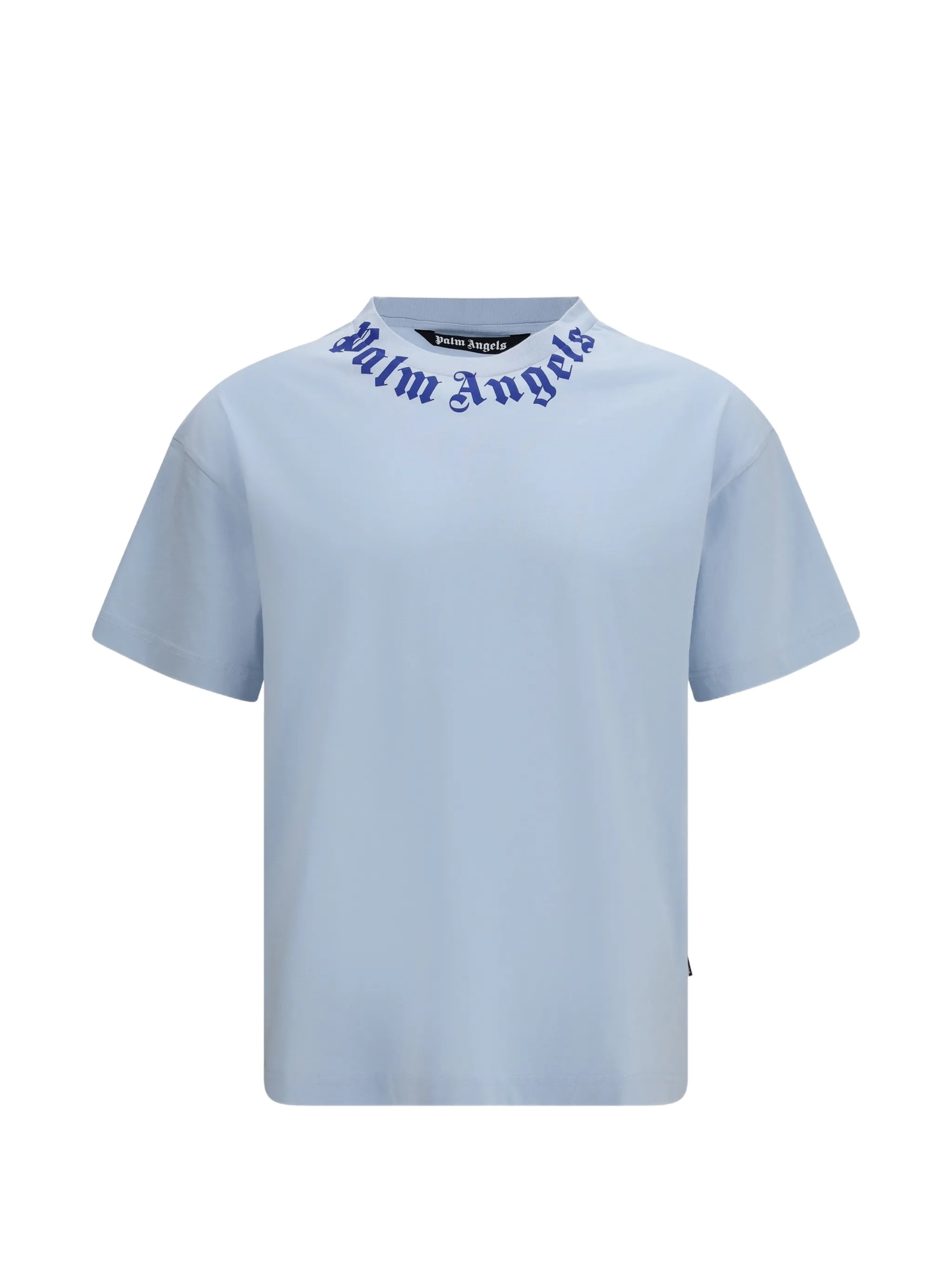 PALM ANGELS Regular T-Shirt With Logo On The Neck　PALM ANGELS 首元にロゴ入りレギュラー T シャツ PALM