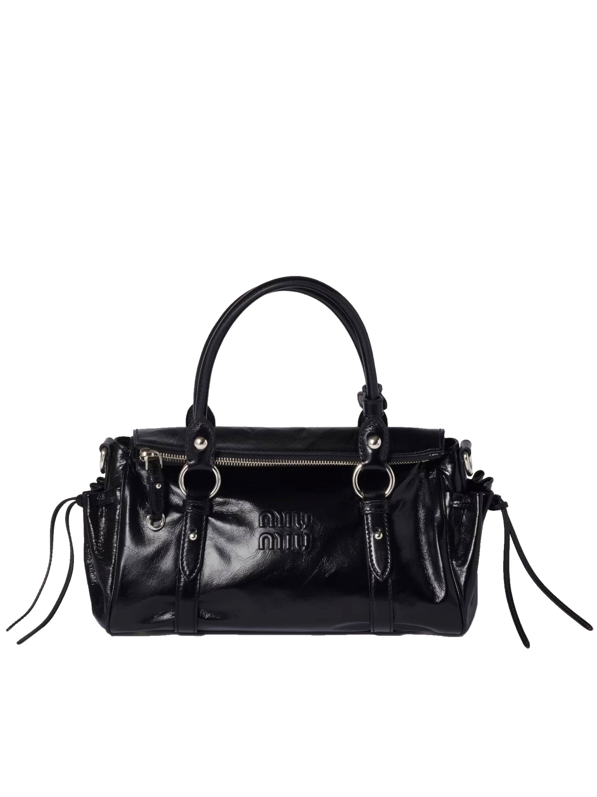 MIU MIU Shiny Leather Bag　MIU MIU シャイニーレザーバッグ MIU