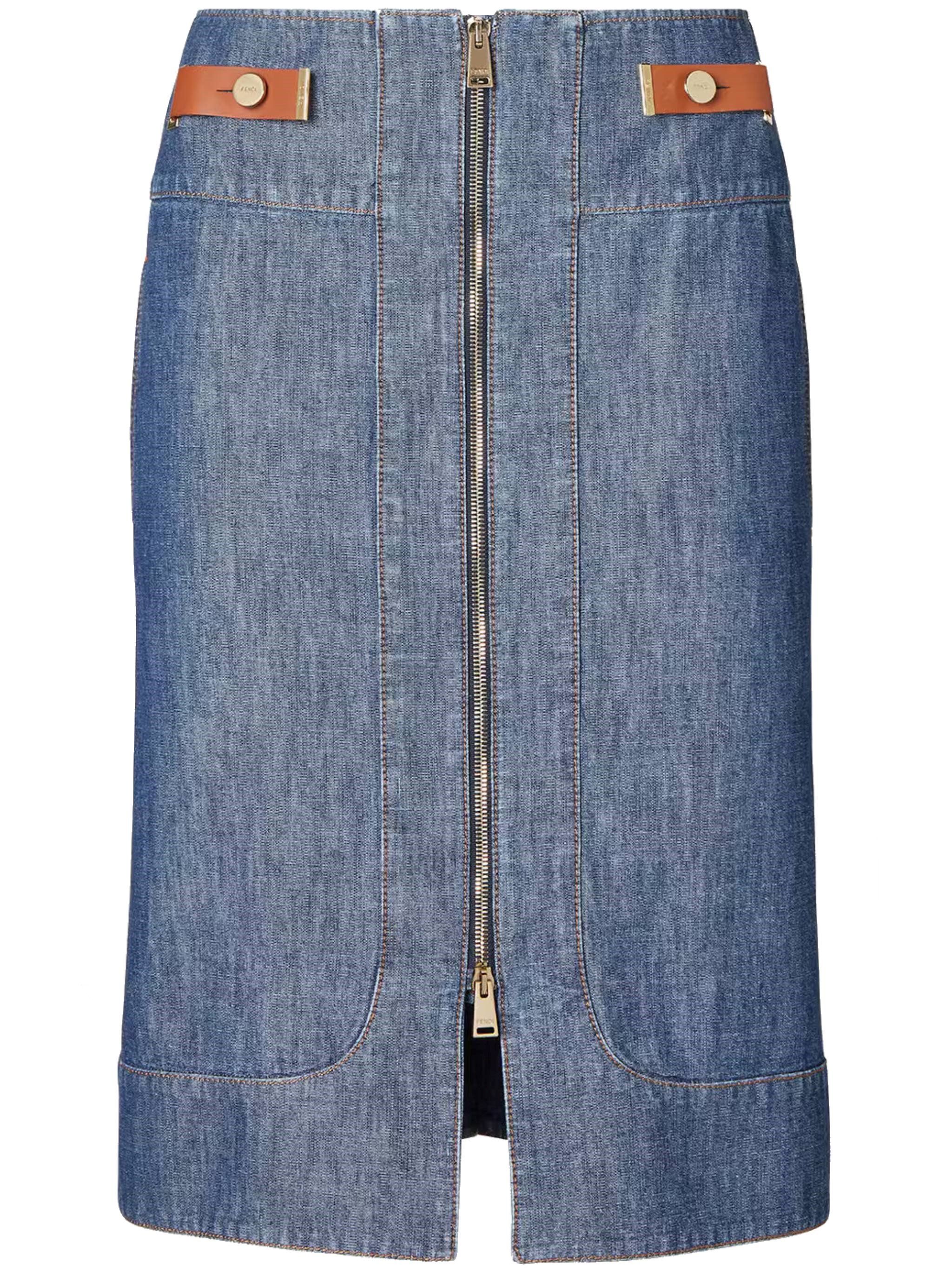FENDI FENDI Chambray Skirt　FENDI シャンブレー スカート
