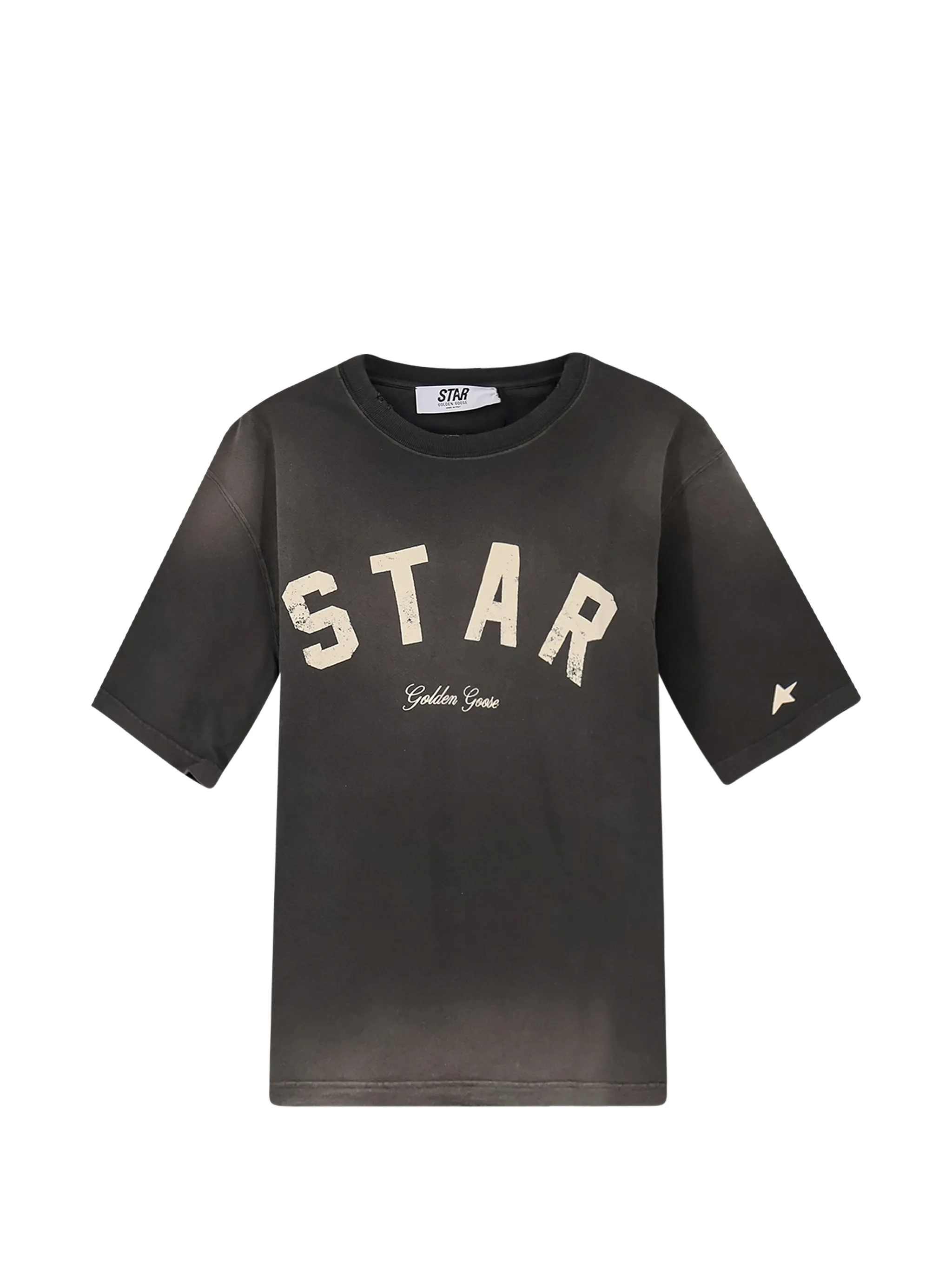 Golden Goose GOLDEN GOOSE Gray Star Relaxed Fit T-Shirt　GOLDEN GOOSE グレー スター リラックス フィット T シャツ