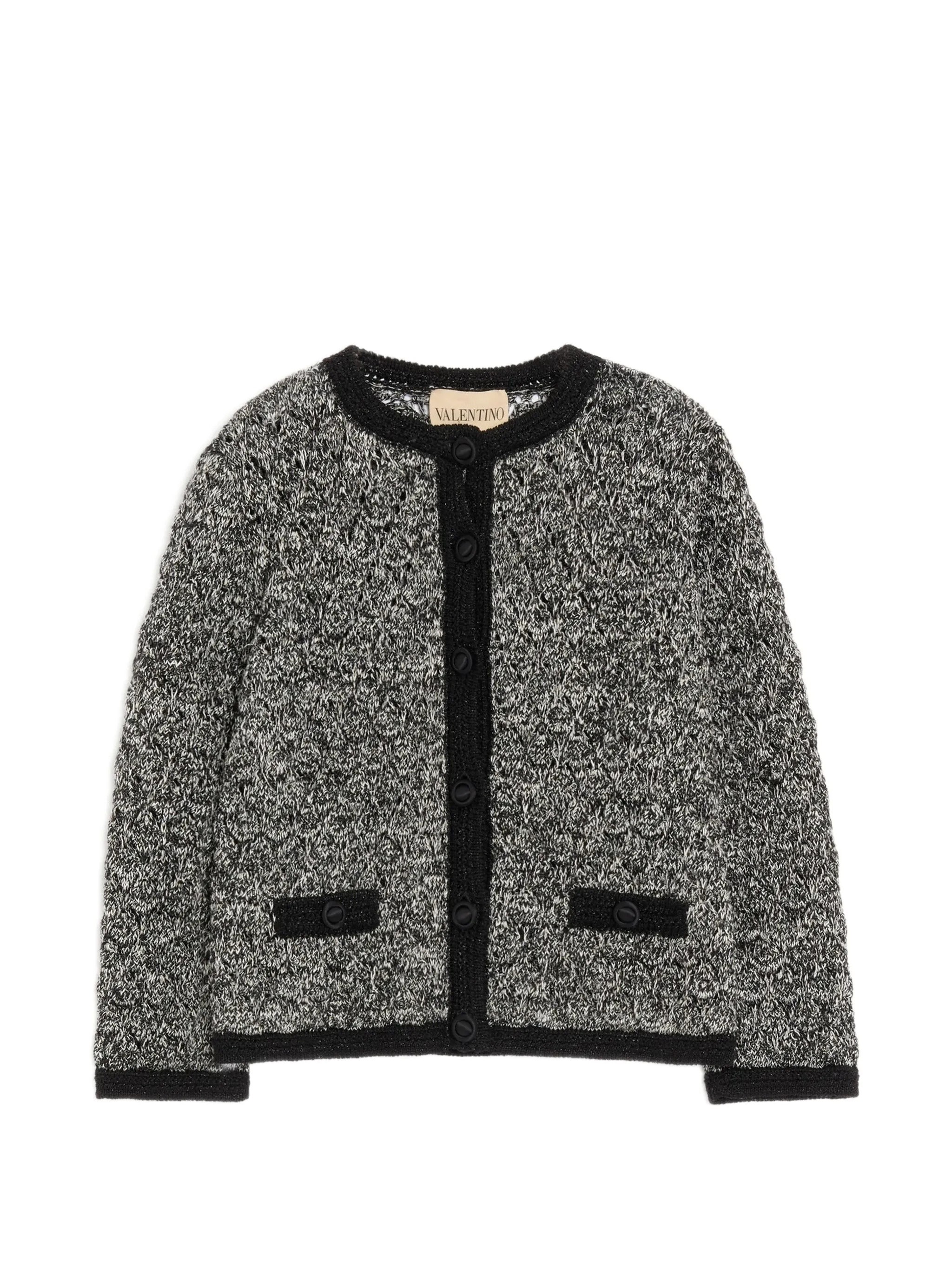 Valentino Jacket Knit In Black