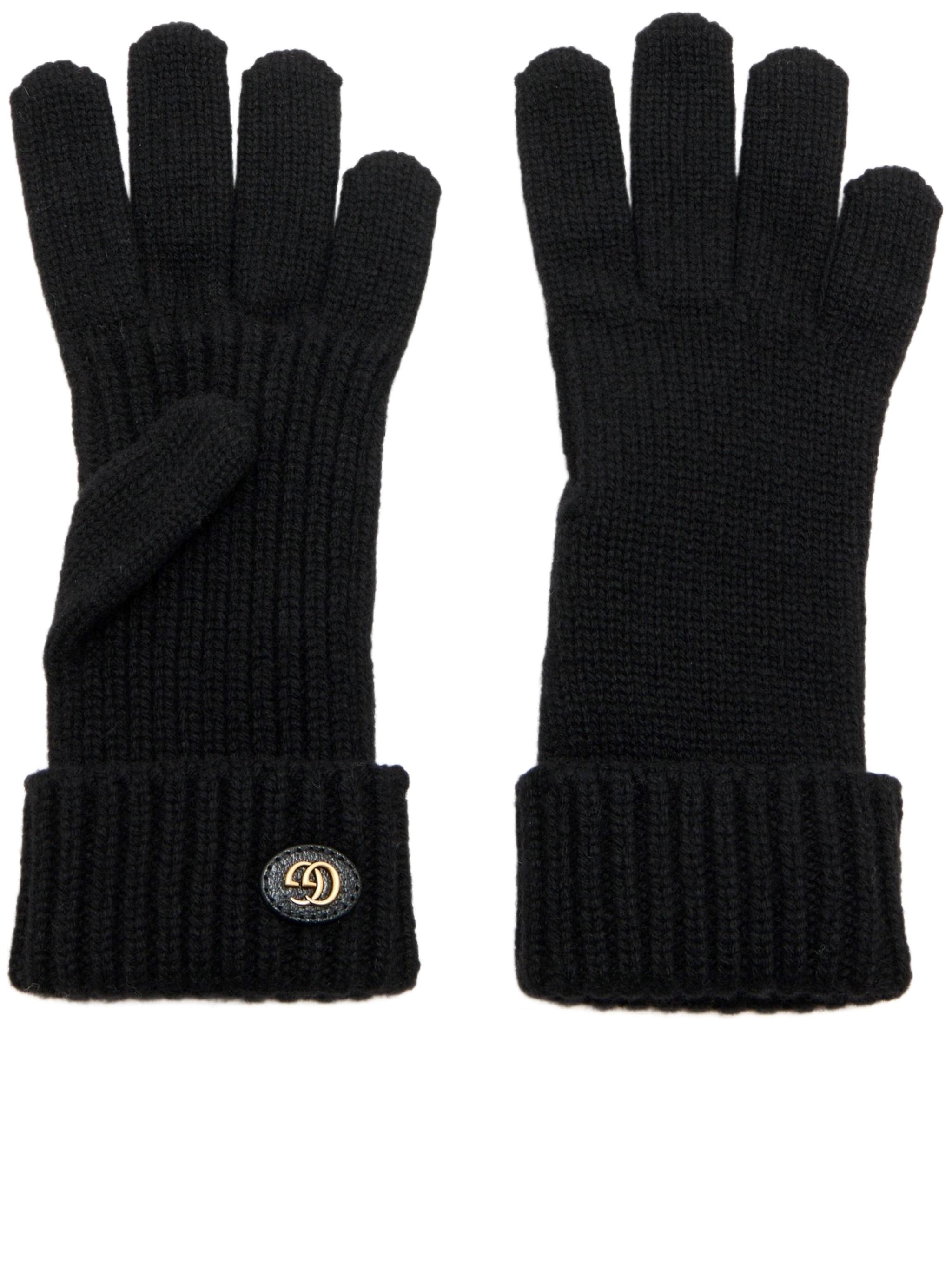 GUCCI GUCCI Wool And Cashmere Gloves With Double G　GUCCI ウール & カシミア グローブ ダブル G