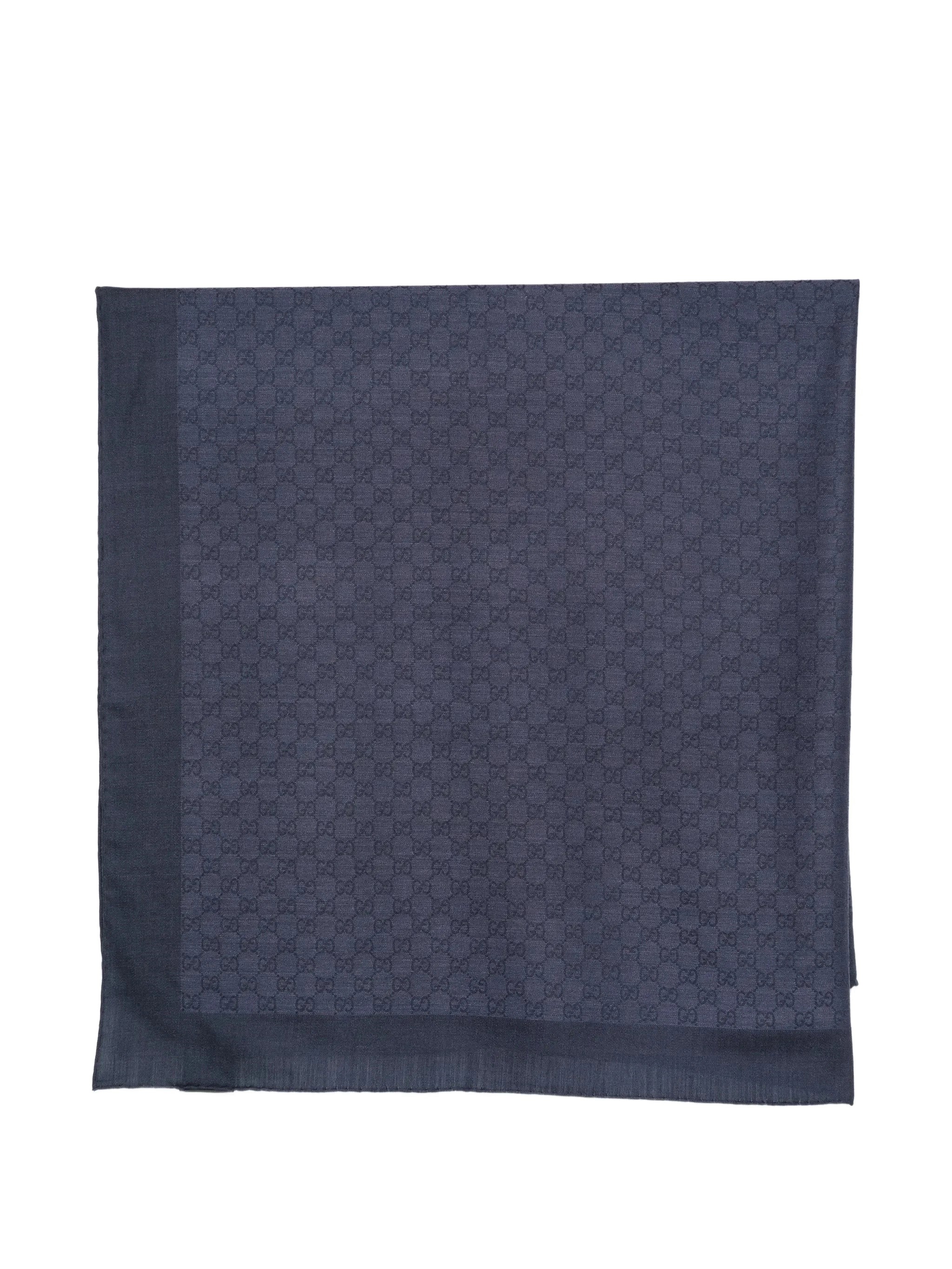GUCCI Gg Jacquard Wool And Silk Shawl　GUCCI GG ジャカード ウールとシルク ショール GUCCI