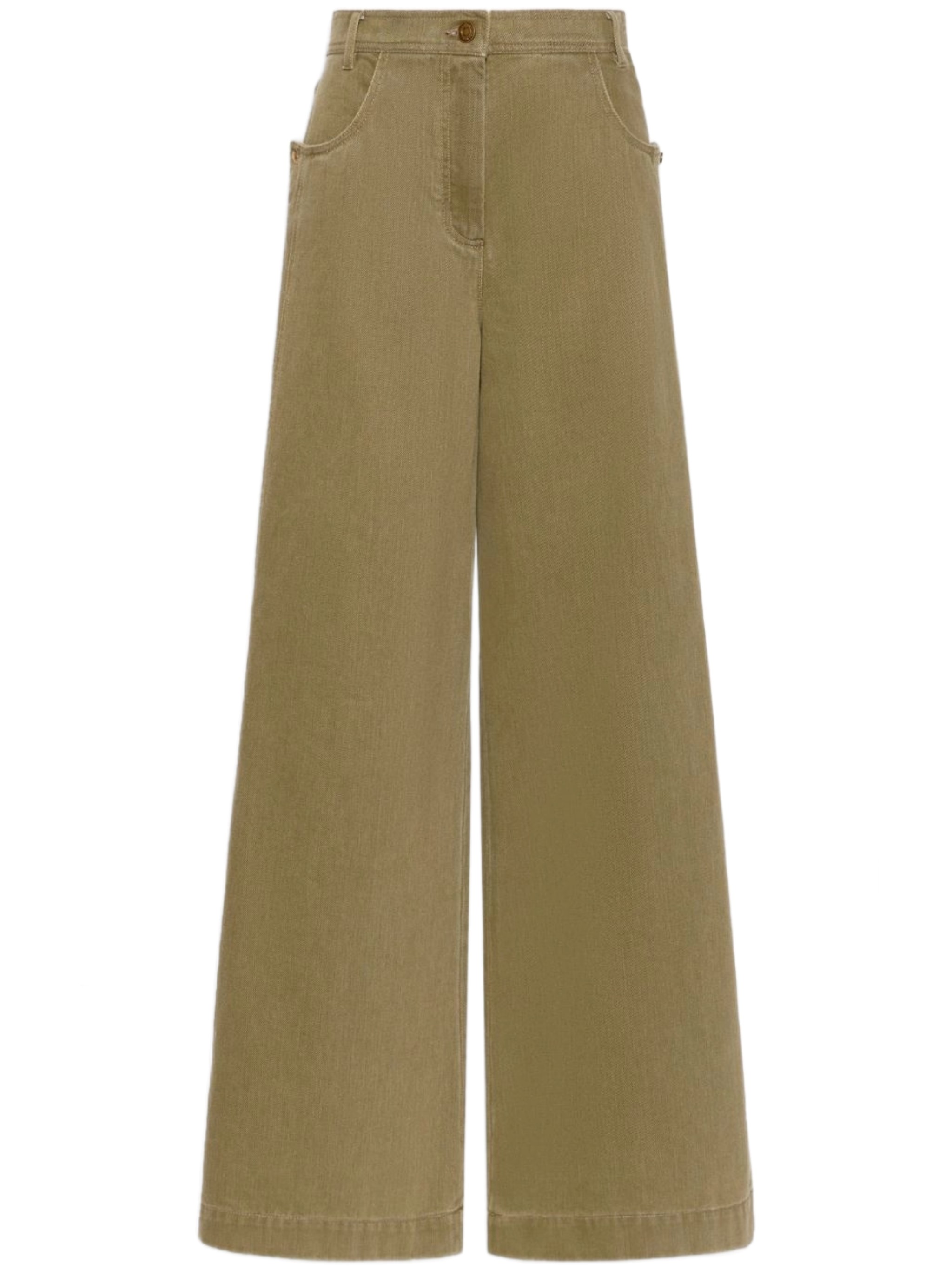Max Mara Flared Pants  In Green