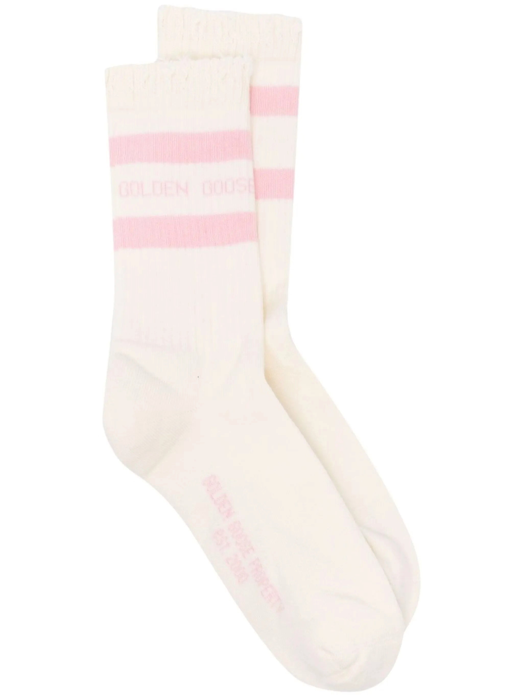 GOLDEN GOOSE High Socks Stripes　GOLDEN GOOSE ハイソックス ストライプ GOLDEN
