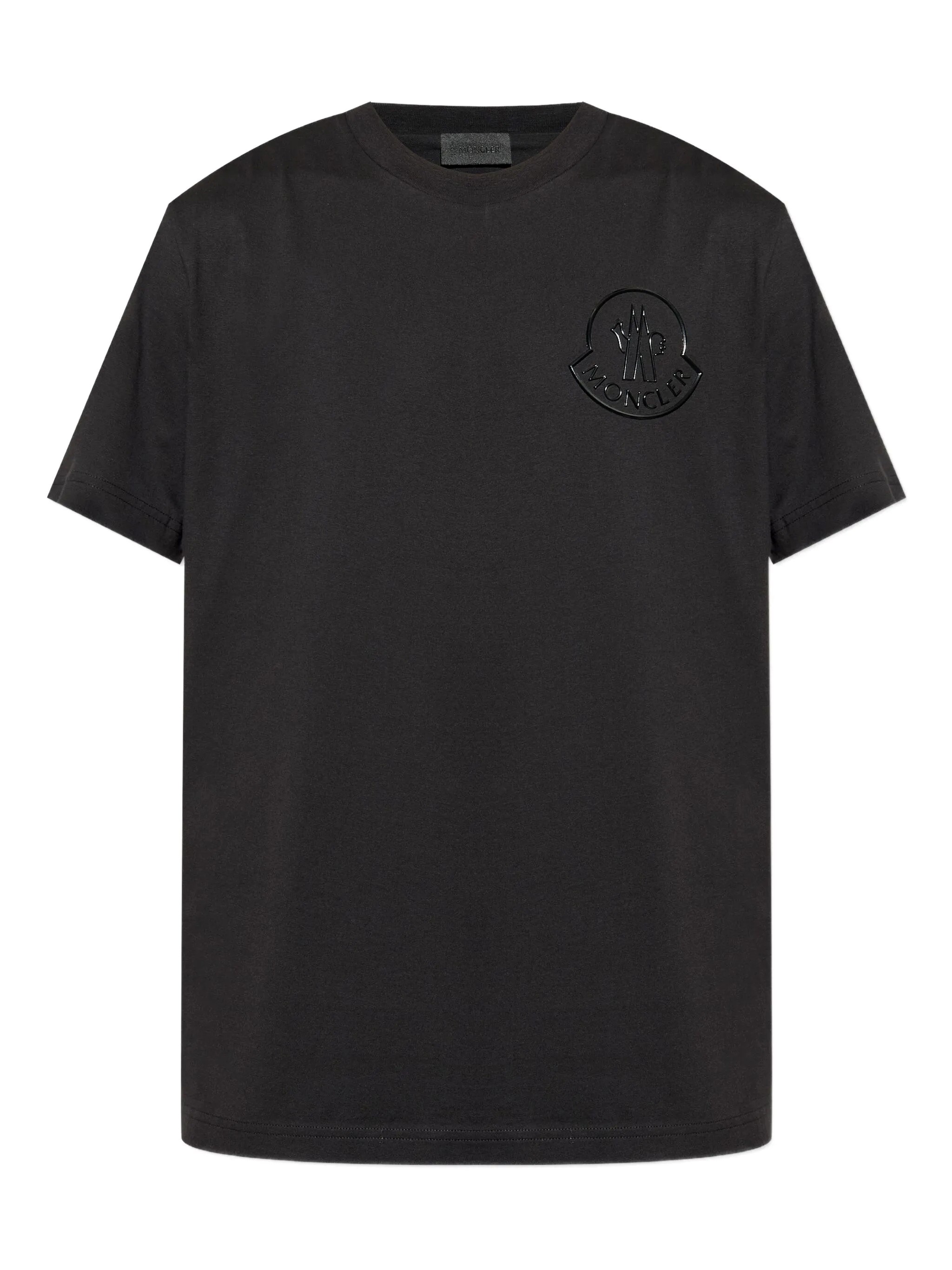MONCLER MONCLER Black T-Shirt Moncler　MONCLER ブラック T シャツ モンクレール