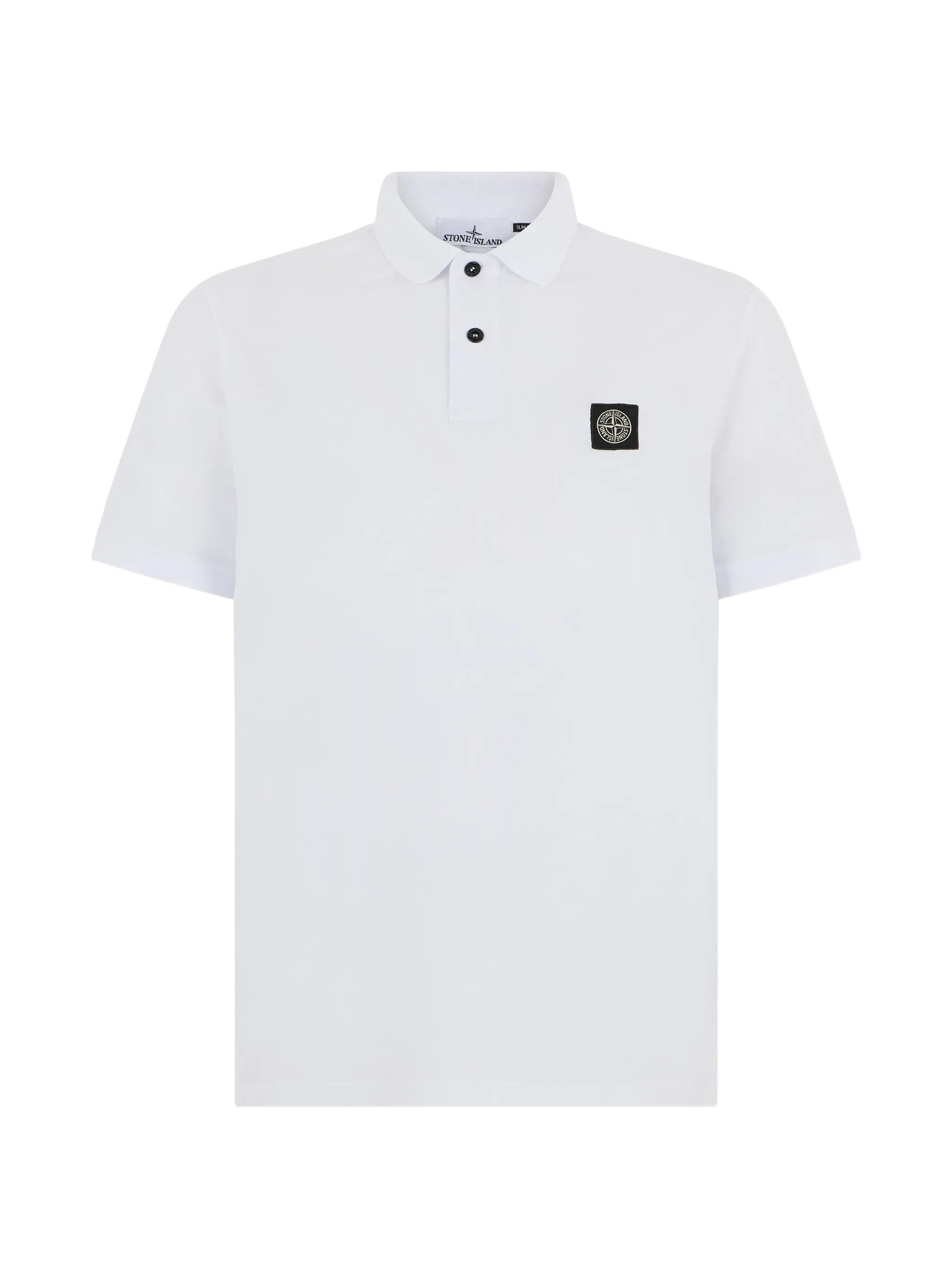 STONE ISLAND White Polo Stone Island　STONE ISLAND ホワイトポロ ストーンアイランド STONE