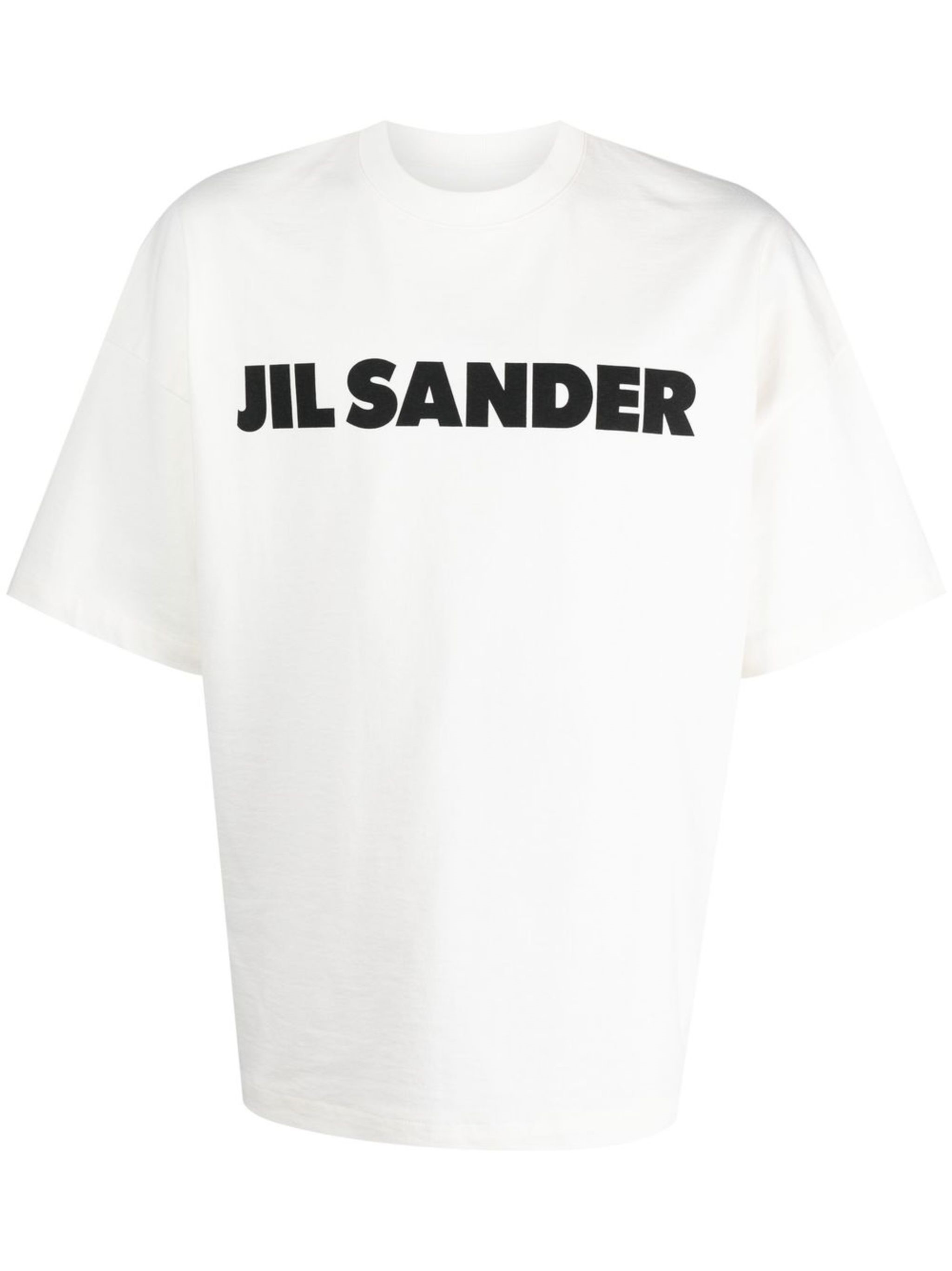 Jil Sander Logo T-shirt By . The Brand Presents A Minimalist Style That Is Appreciated Wor In White