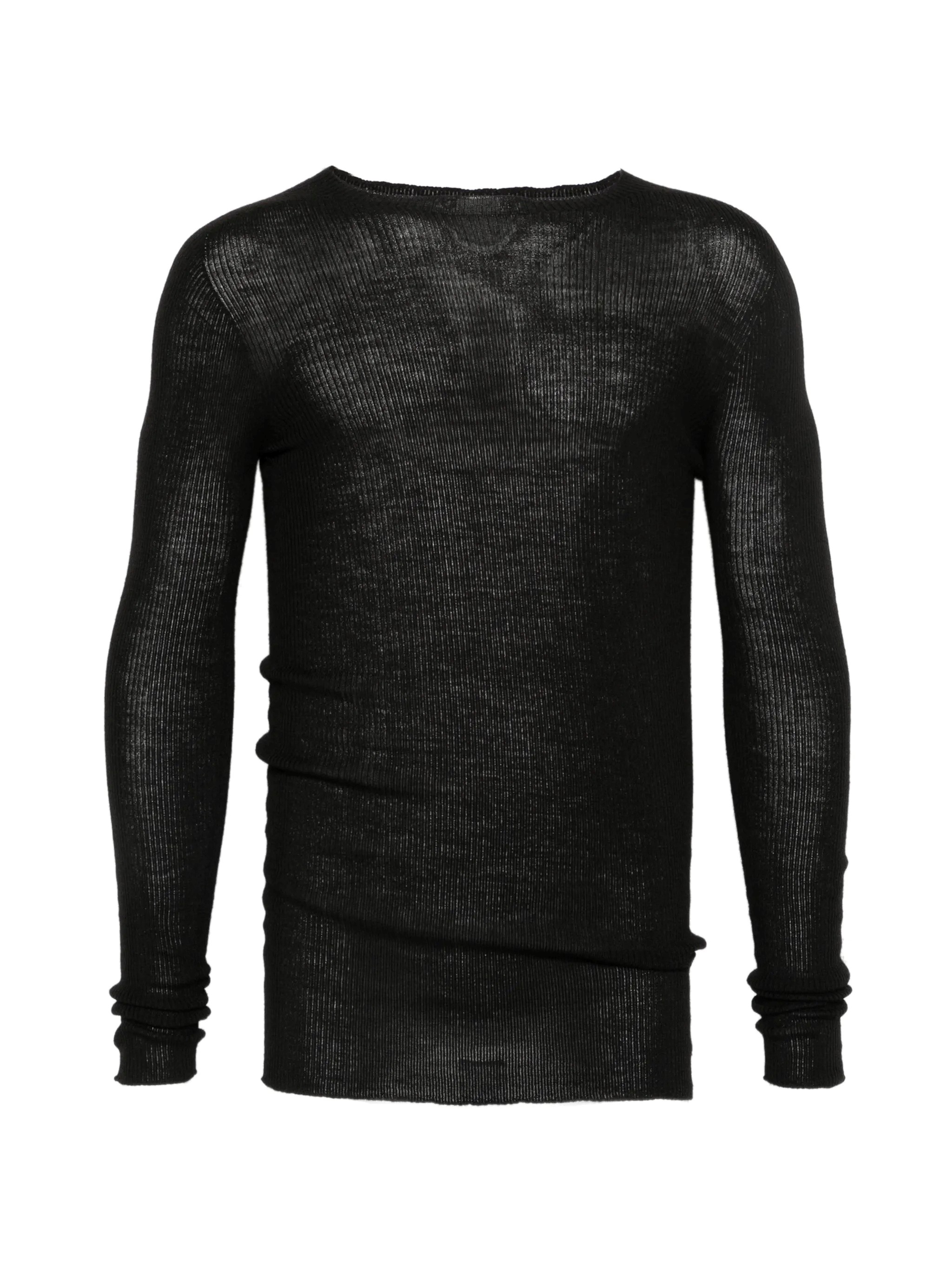 Rick Owens RICK OWENS Ribbed Round Neck　RICK OWENS リブラウンドネック