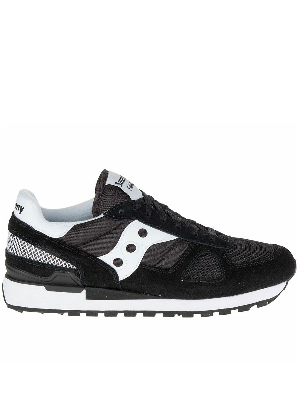 Saucony Shadow Original Sneakers In Black Suede And Fabric In Black