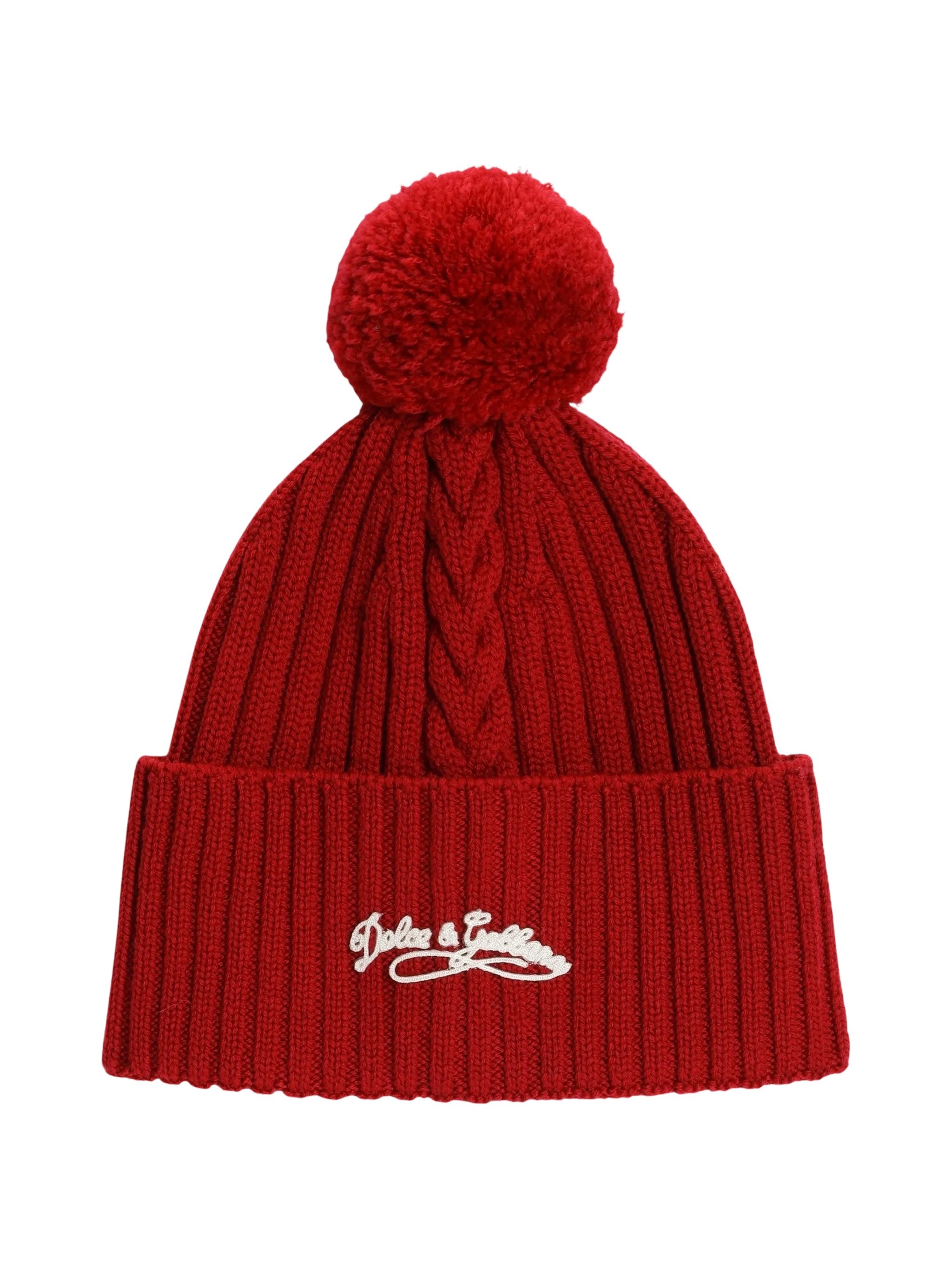 Dolce & Gabbana Knit Hat In Rosso