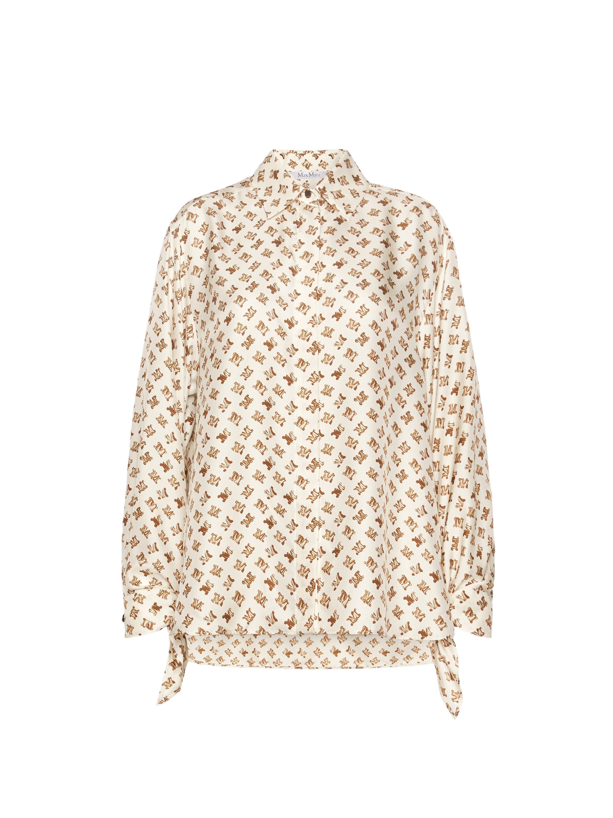 Max Mara , White Leather Shirt