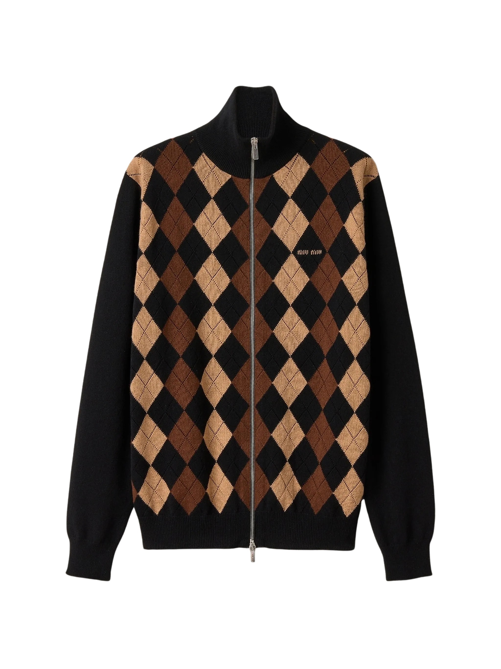 Miu Miu Cashmere Cardigan In Nero