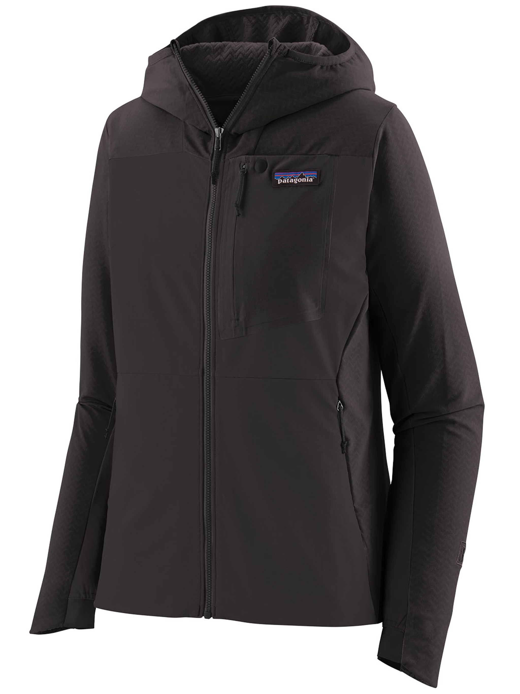 Patagonia Zip-up Hoodie In Black