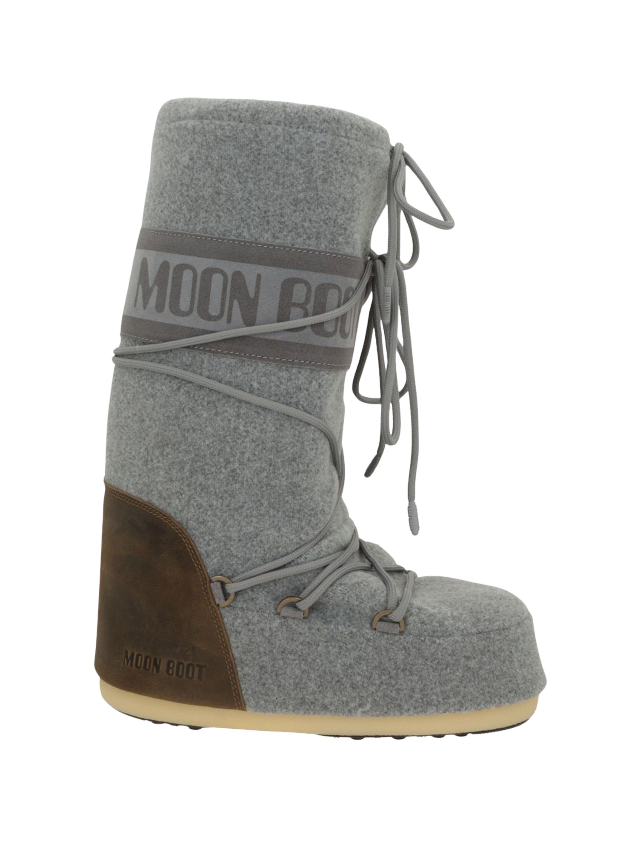 Moon Boot Mb Icon Nubuck Felt In Grigio