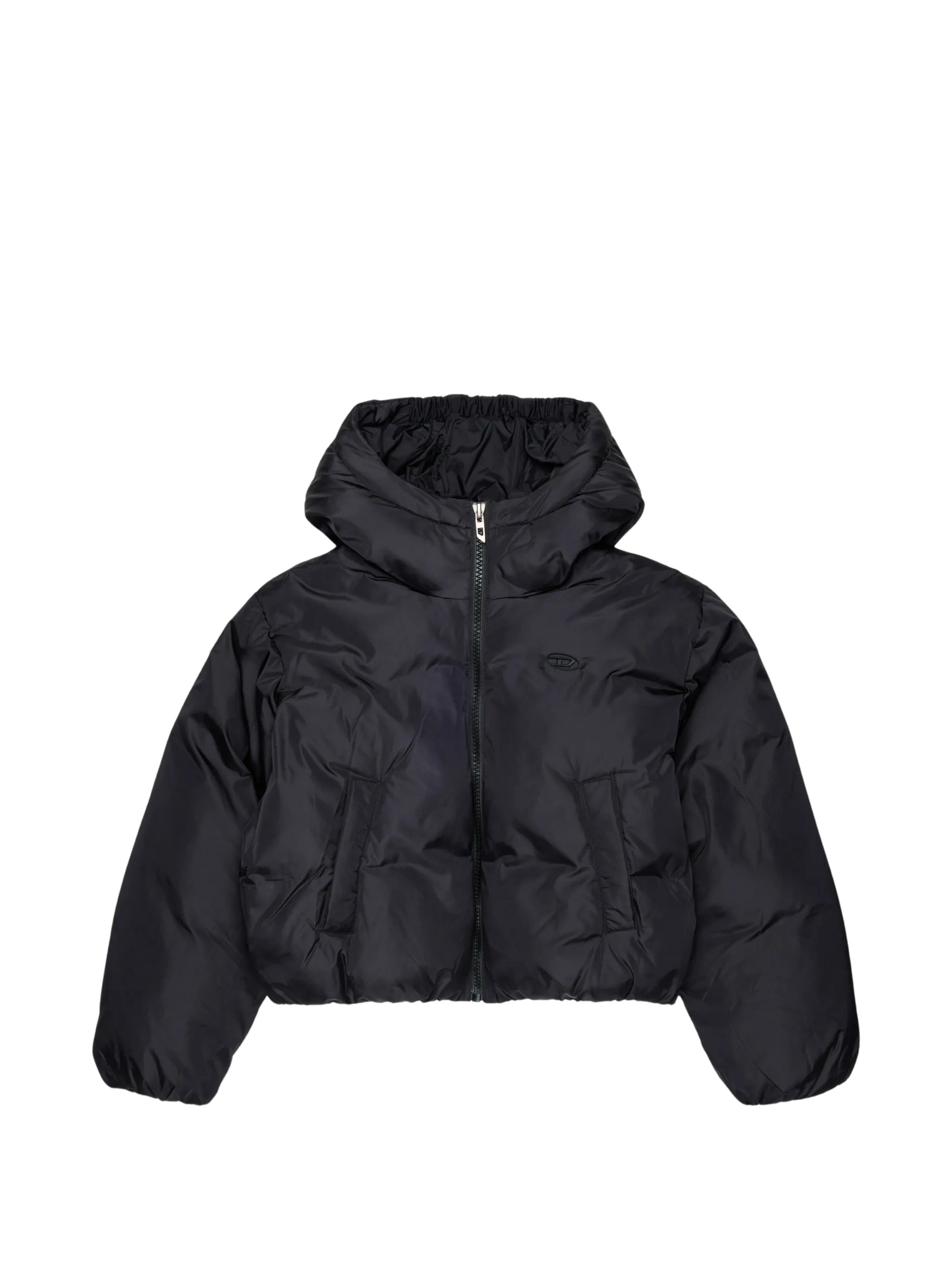 DIESEL DIESEL KIDS Padded Jacket With Hood And Logo Patch