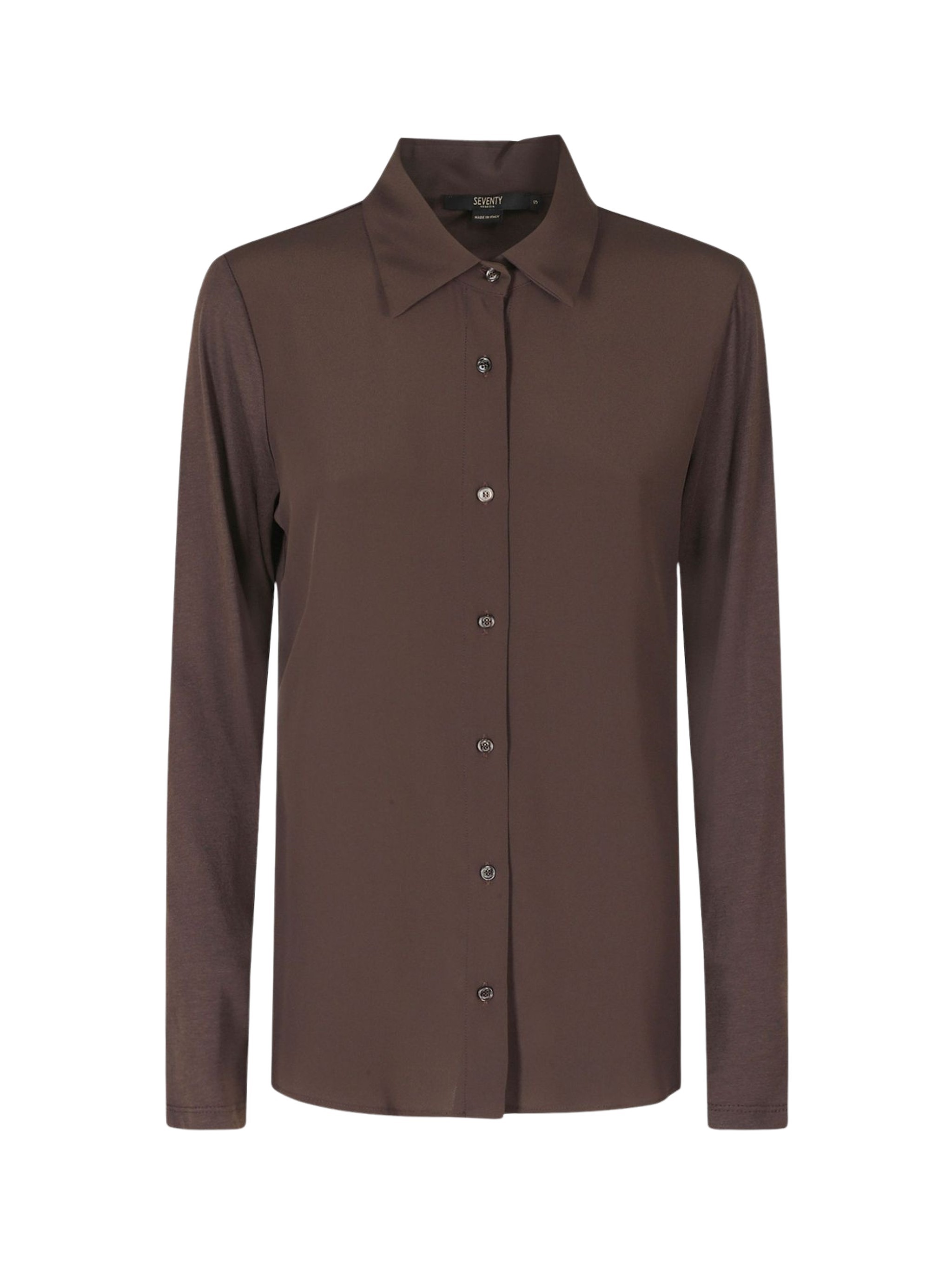 Seventy Venezia Long Sleeve Button-up Shirt In Marrone