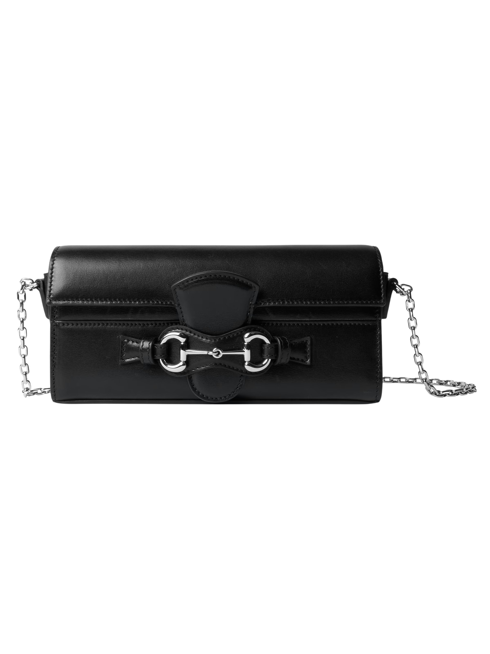 Gucci Wallet With Chain And Clip In Nero