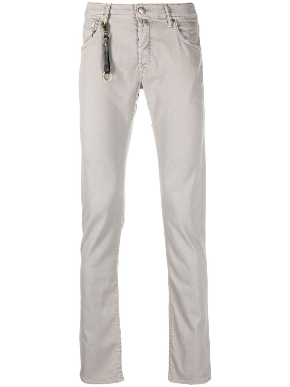 Incotex Vintage Slim Leg Trousers With Keychain Detail