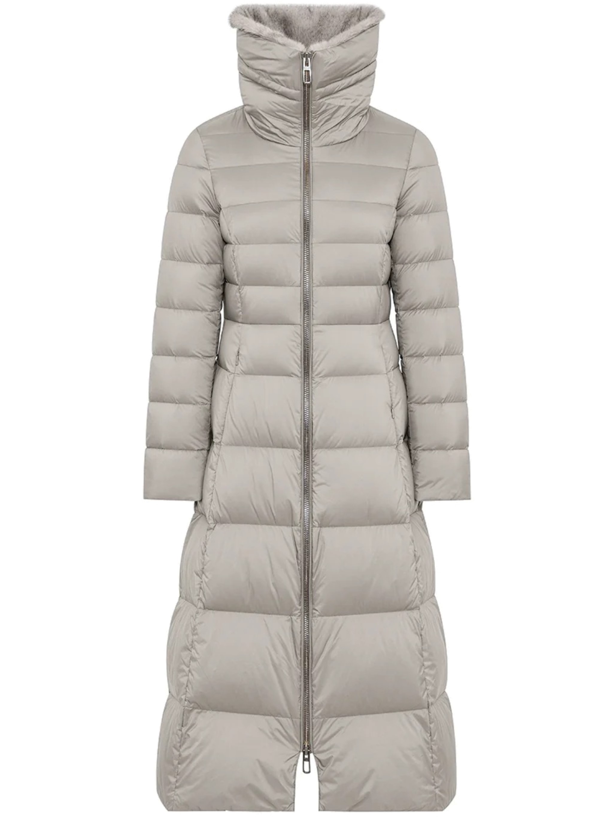 Duno Long Down Jacket Melrose In Brown