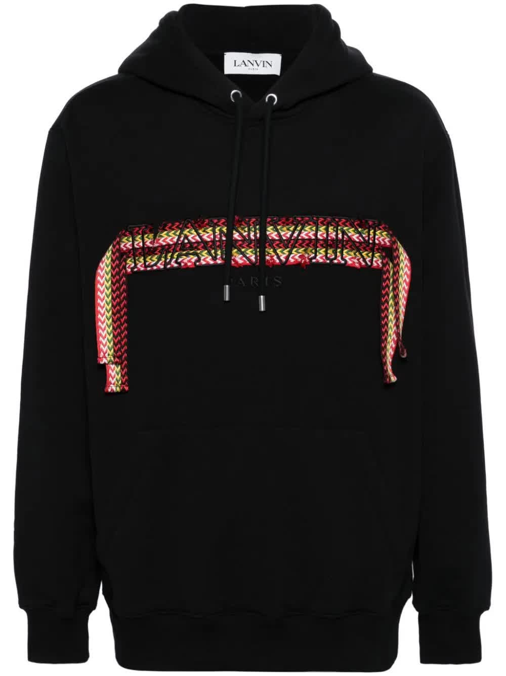 Lanvin Curblace Oversized Hoodie In Black