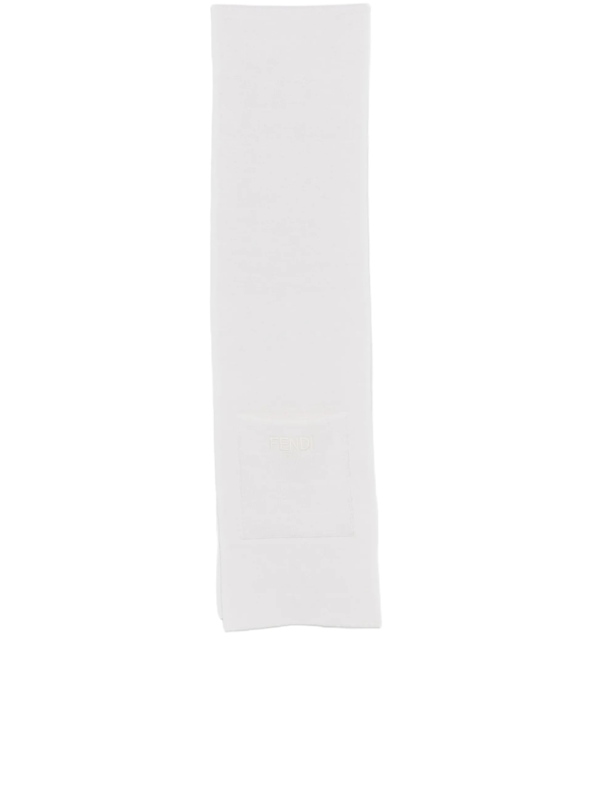 Fendi Reversible Double Ff Scarf In Beige