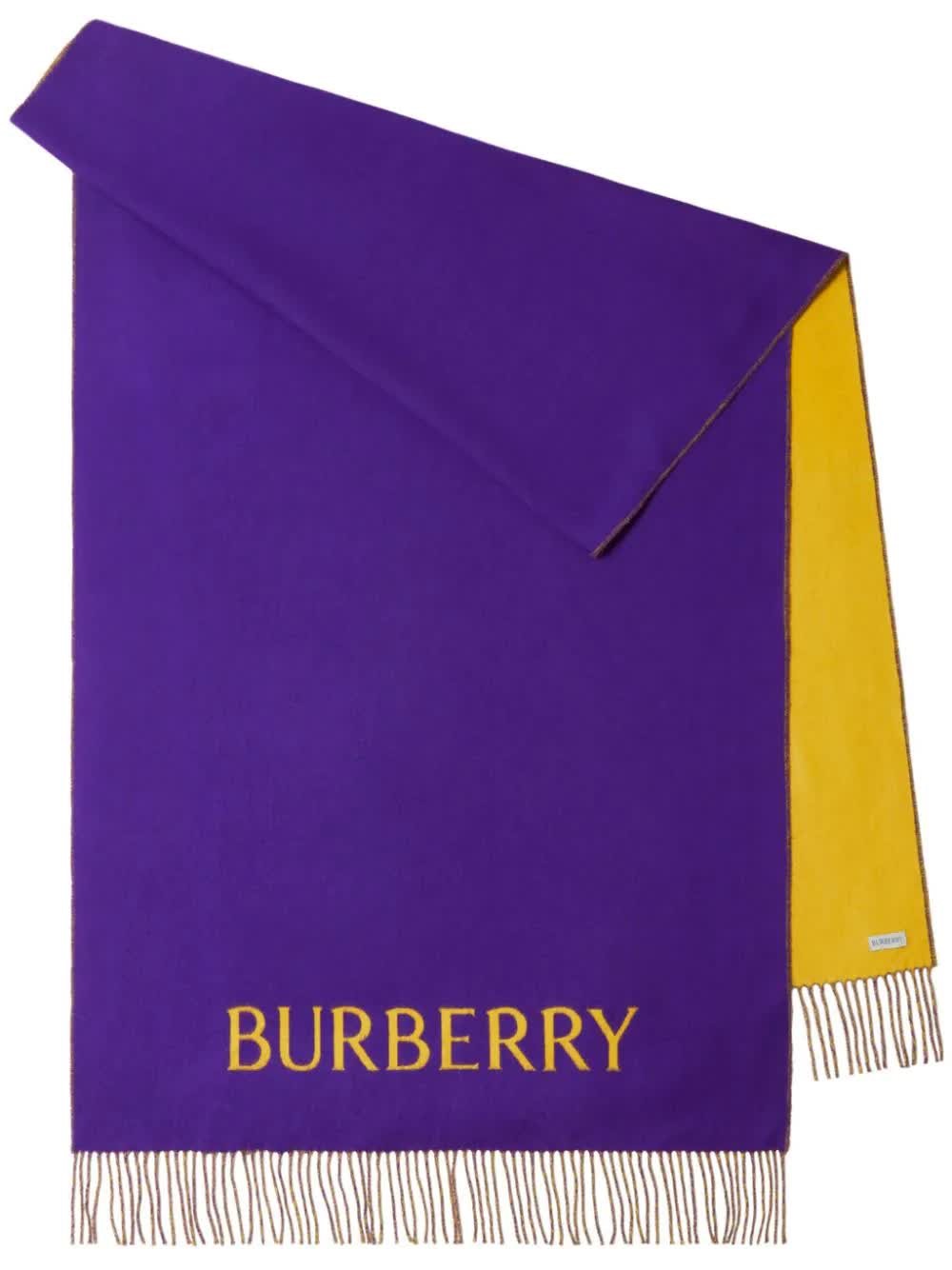 Burberry Reversible Scarf With Rose