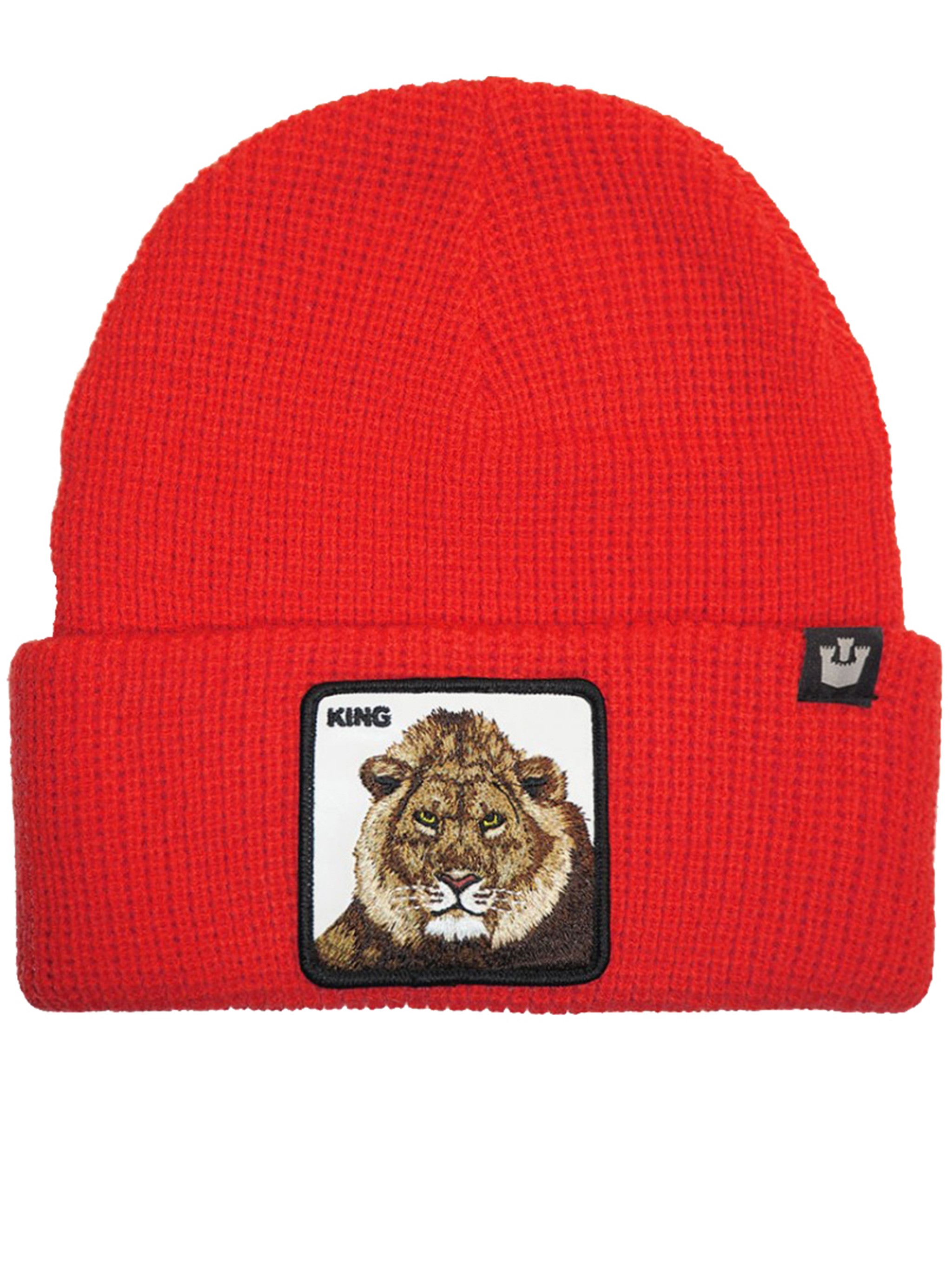 Goorin Bros Lion-embroidered Beanie In Red