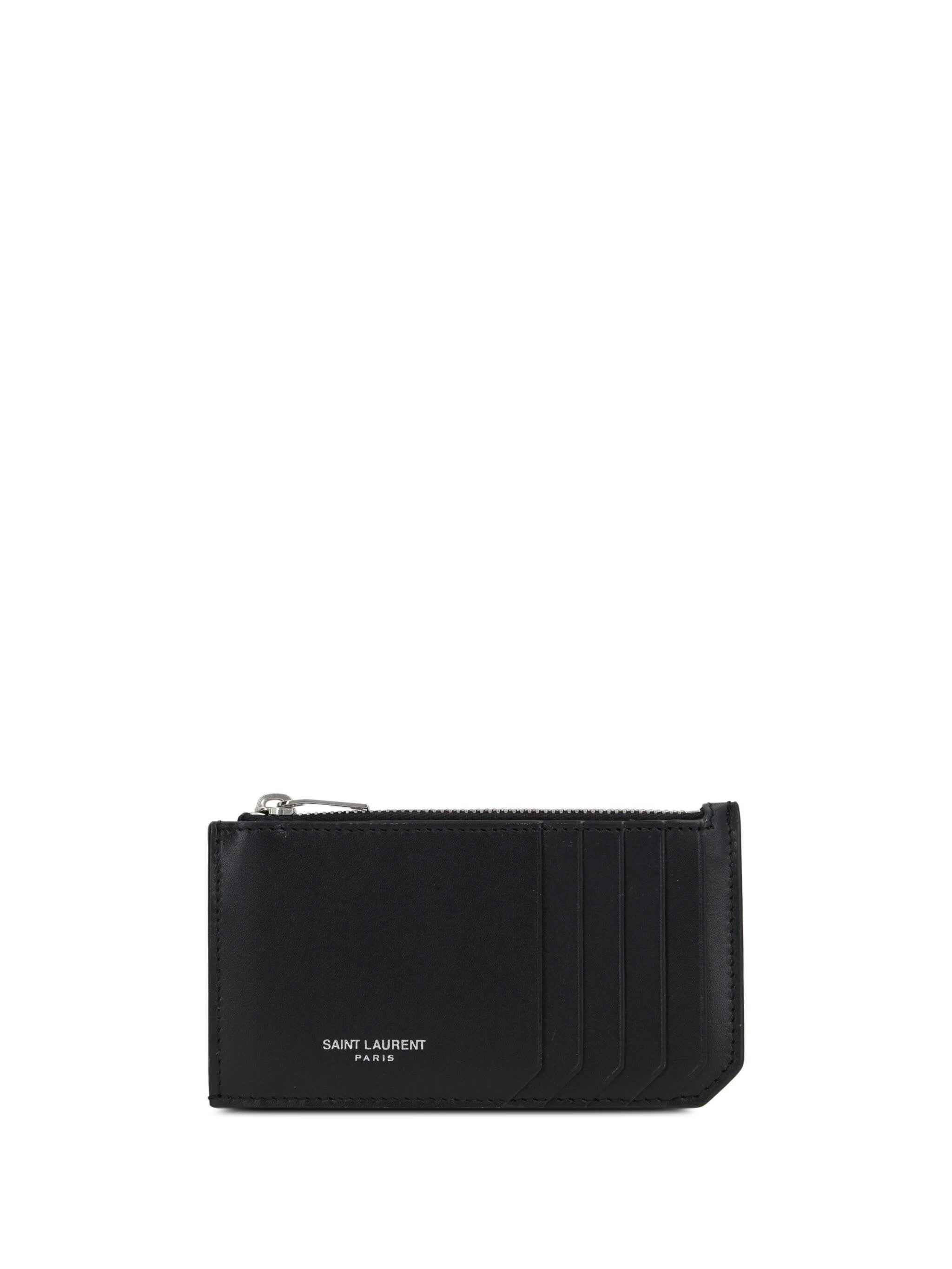 Saint Laurent Ysl 345y Wallet In Black