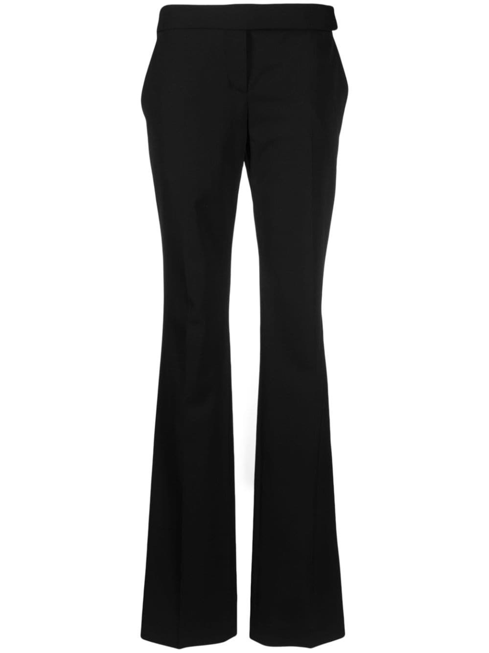 Stella Mccartney Low Waist Slim Wool Pants In Black