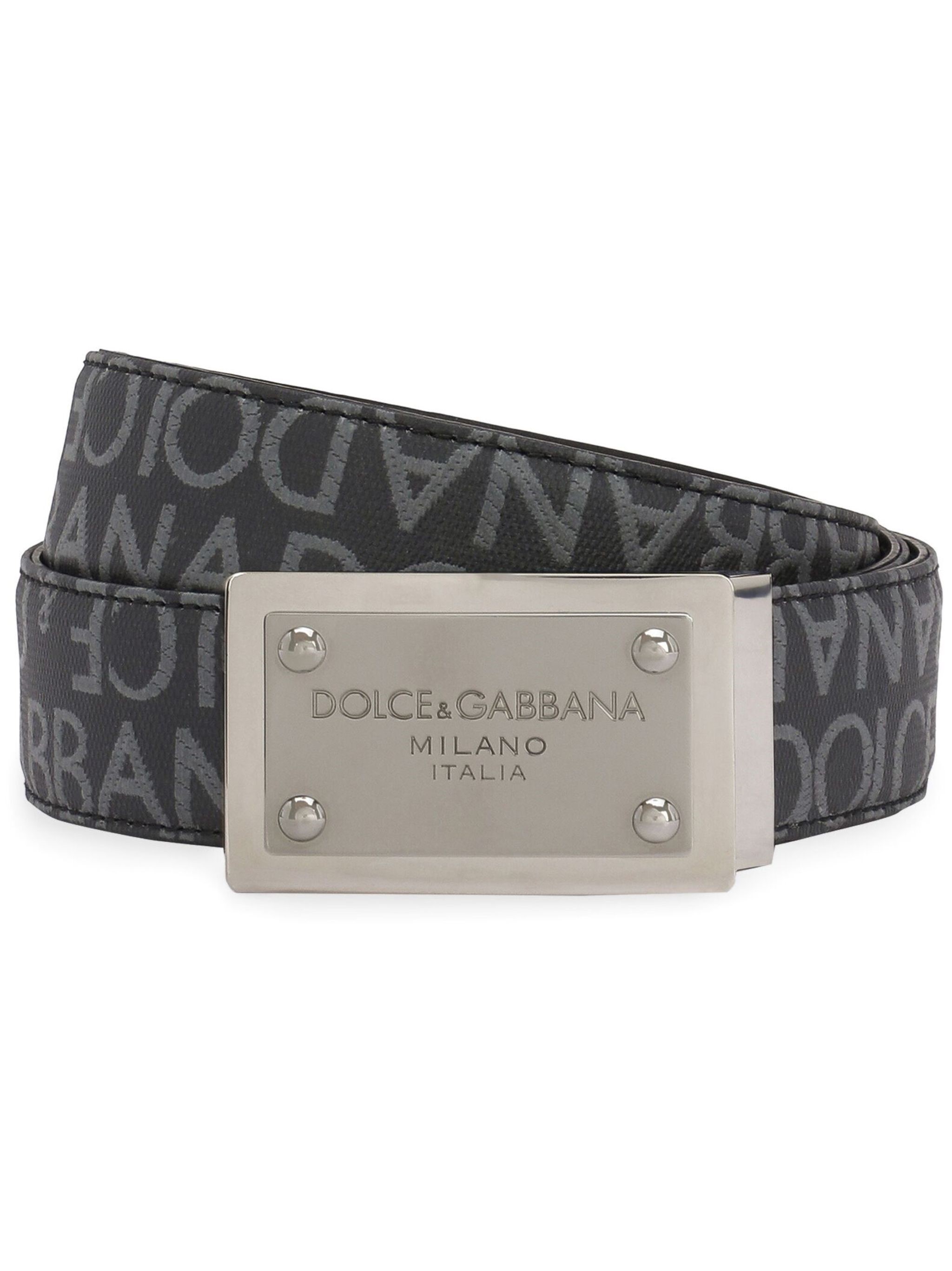 Dolce & Gabbana DOLCE & GABBANA Coated Jacquard Belt