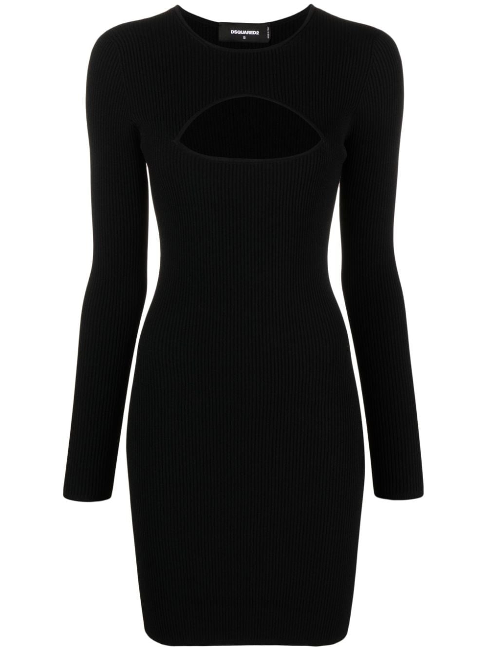 Dsquared2 Cut Out Mini Dress In Black