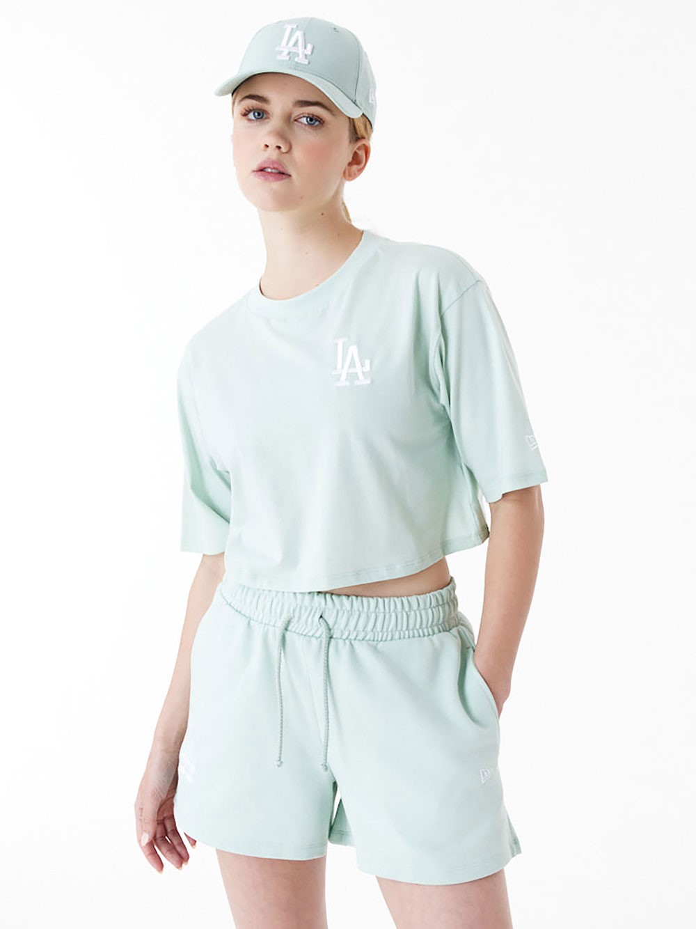 New Era La Dodgers Mlb Lifestyle Crop T-shirt