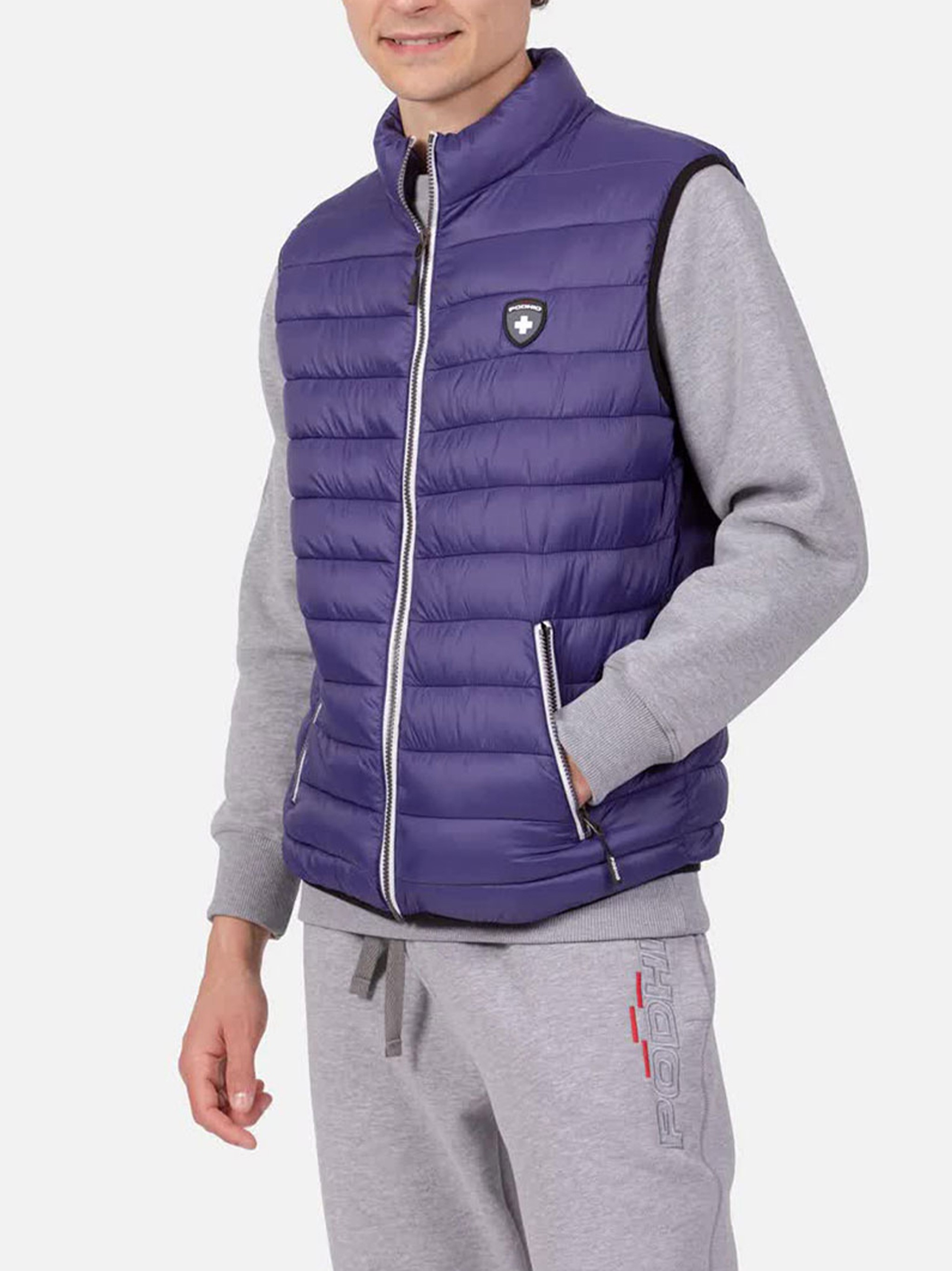 Podhio Quilted Zip-front Vest