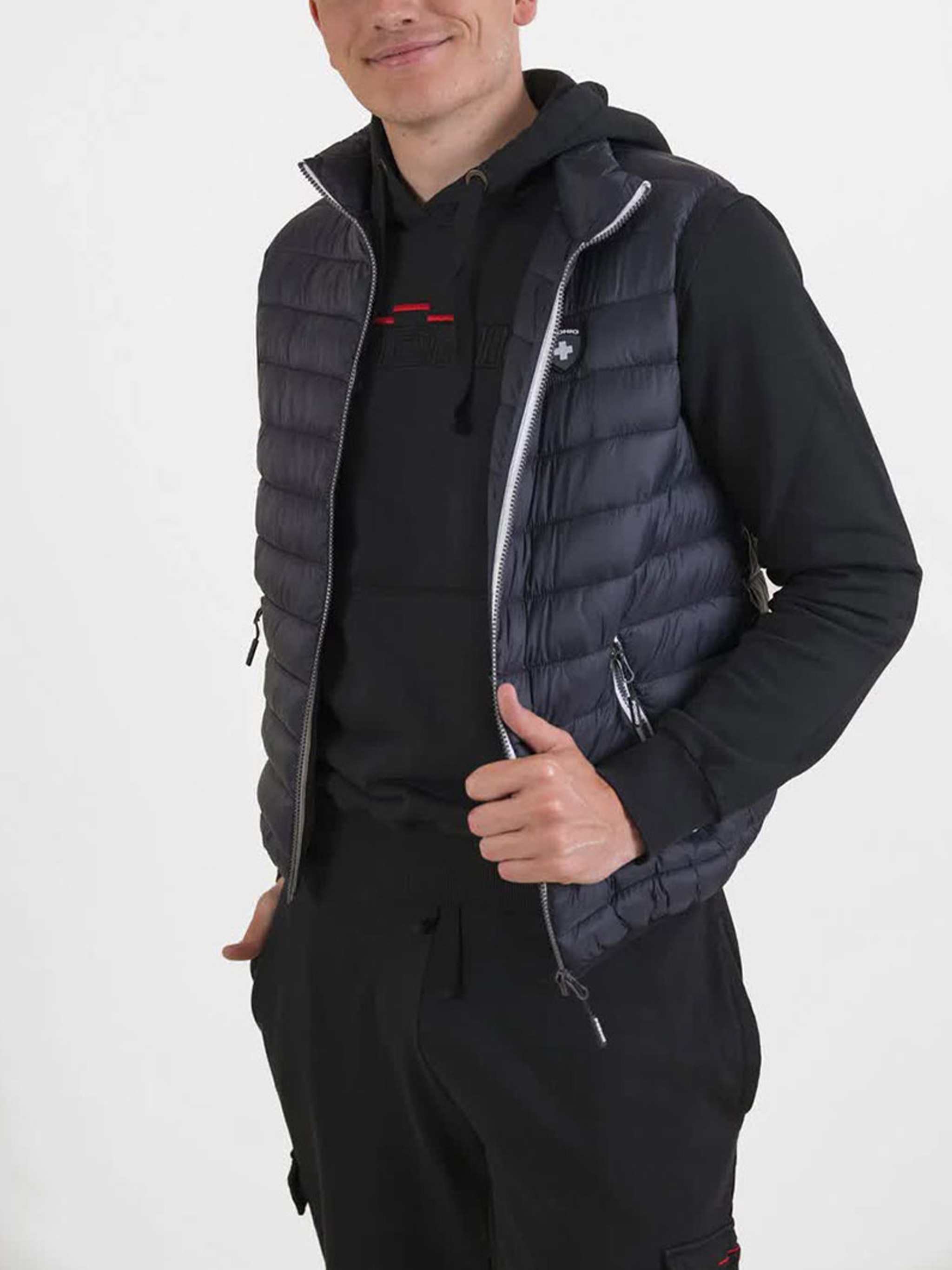 Podhio Logo-patch Padded Gilet