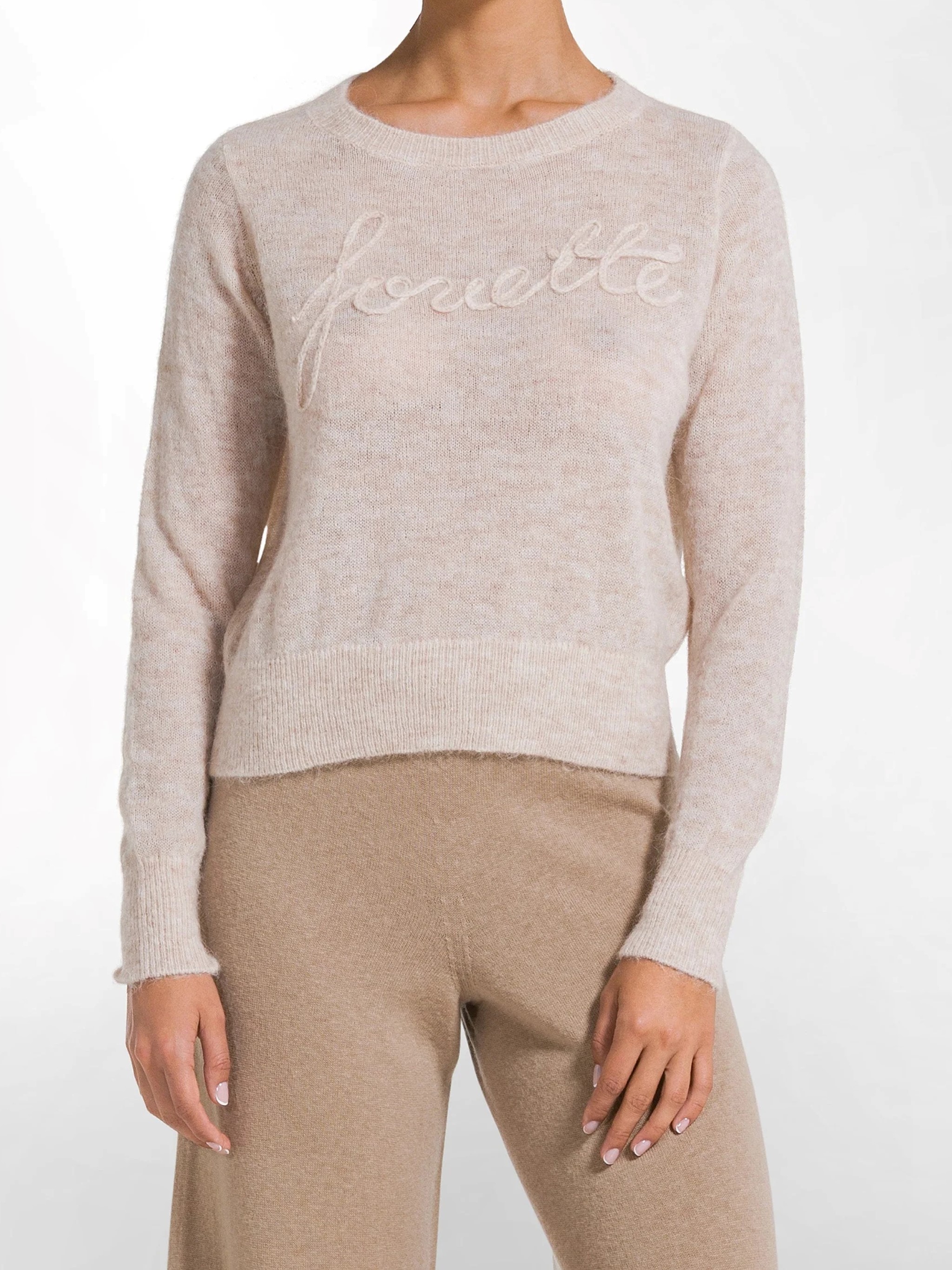Deha Crew-neck Sweater In Beige
