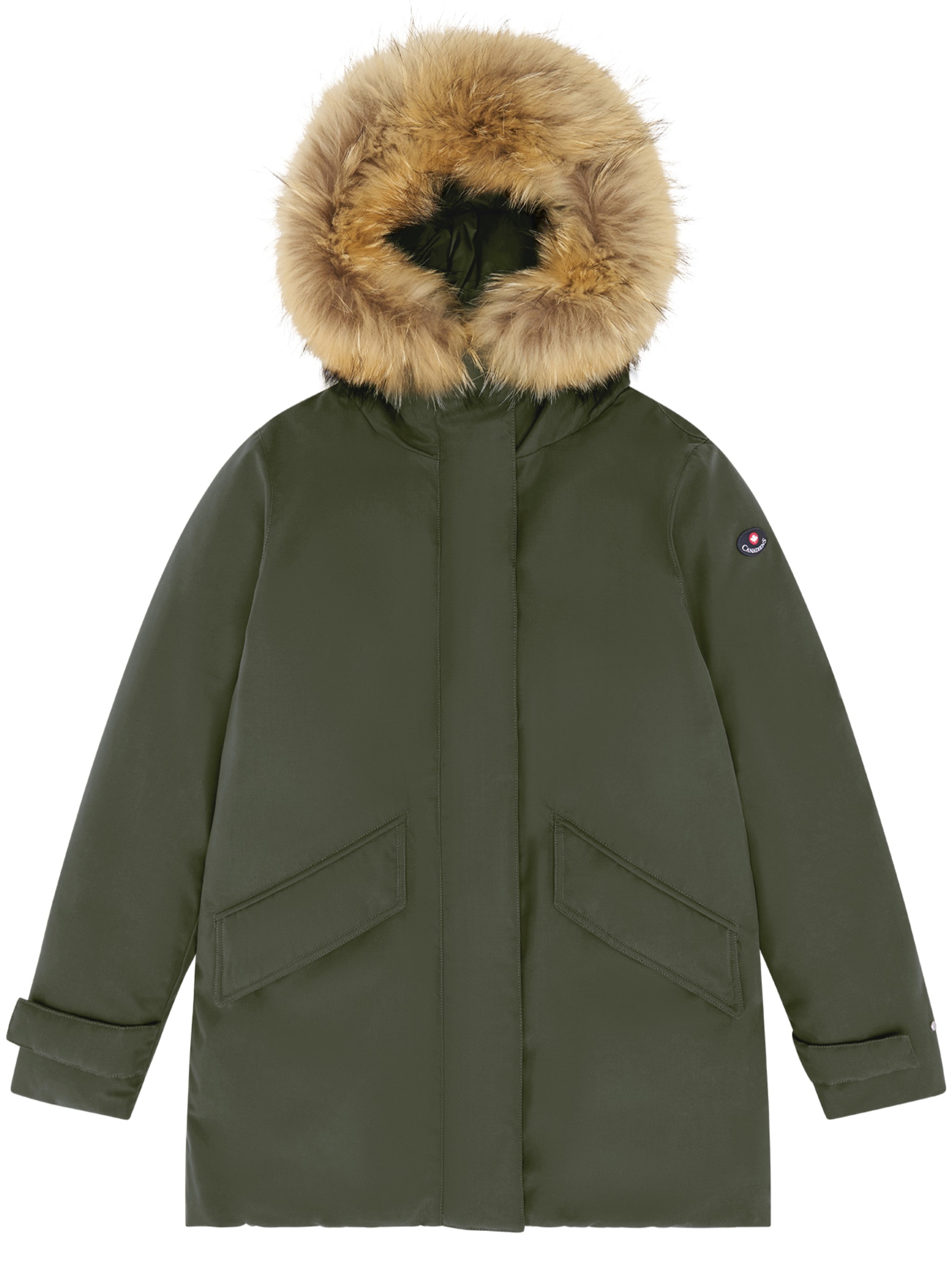 Canadiens Daphne Mid Coat In Green