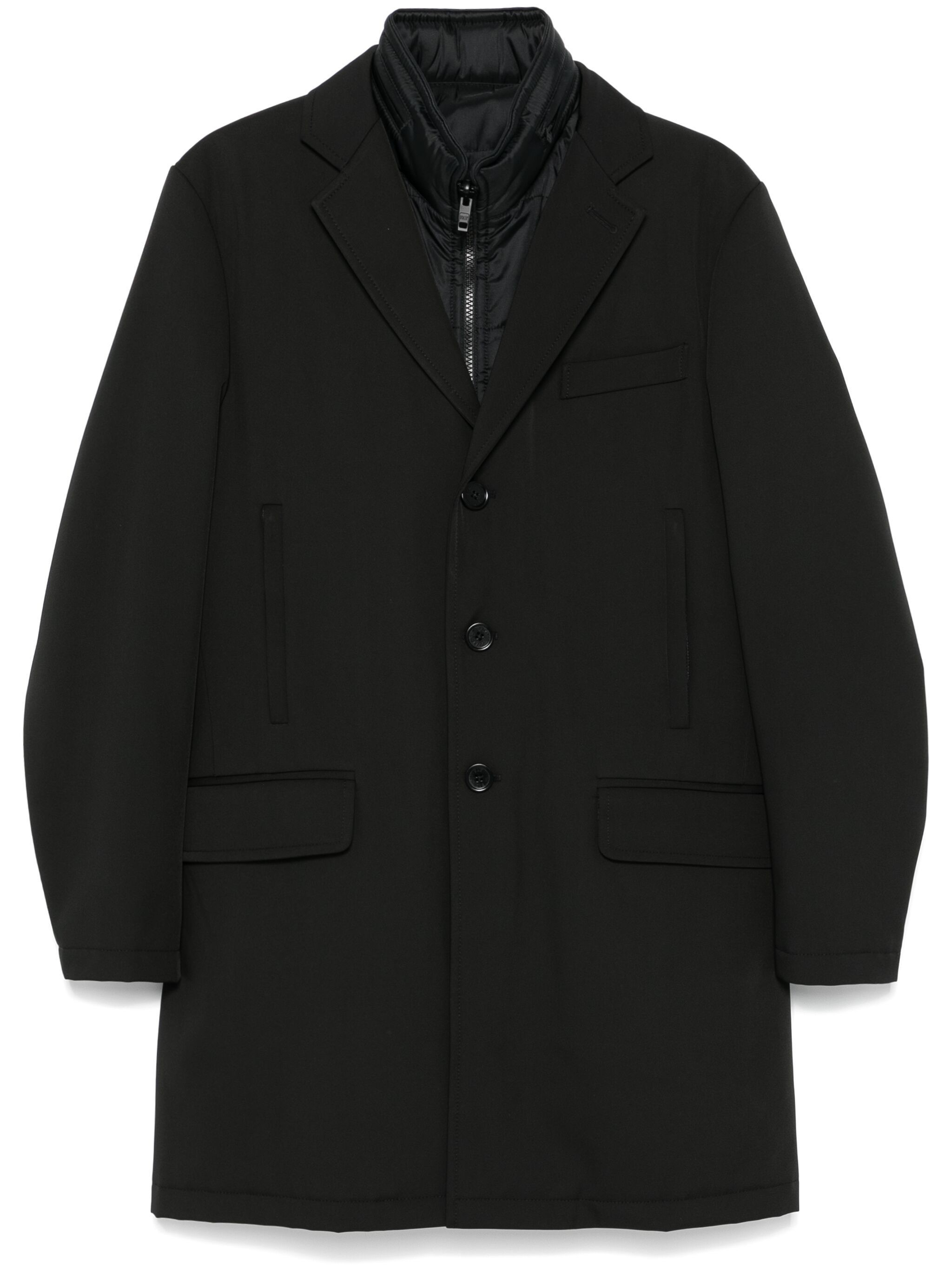 Fay Double Coat In Black