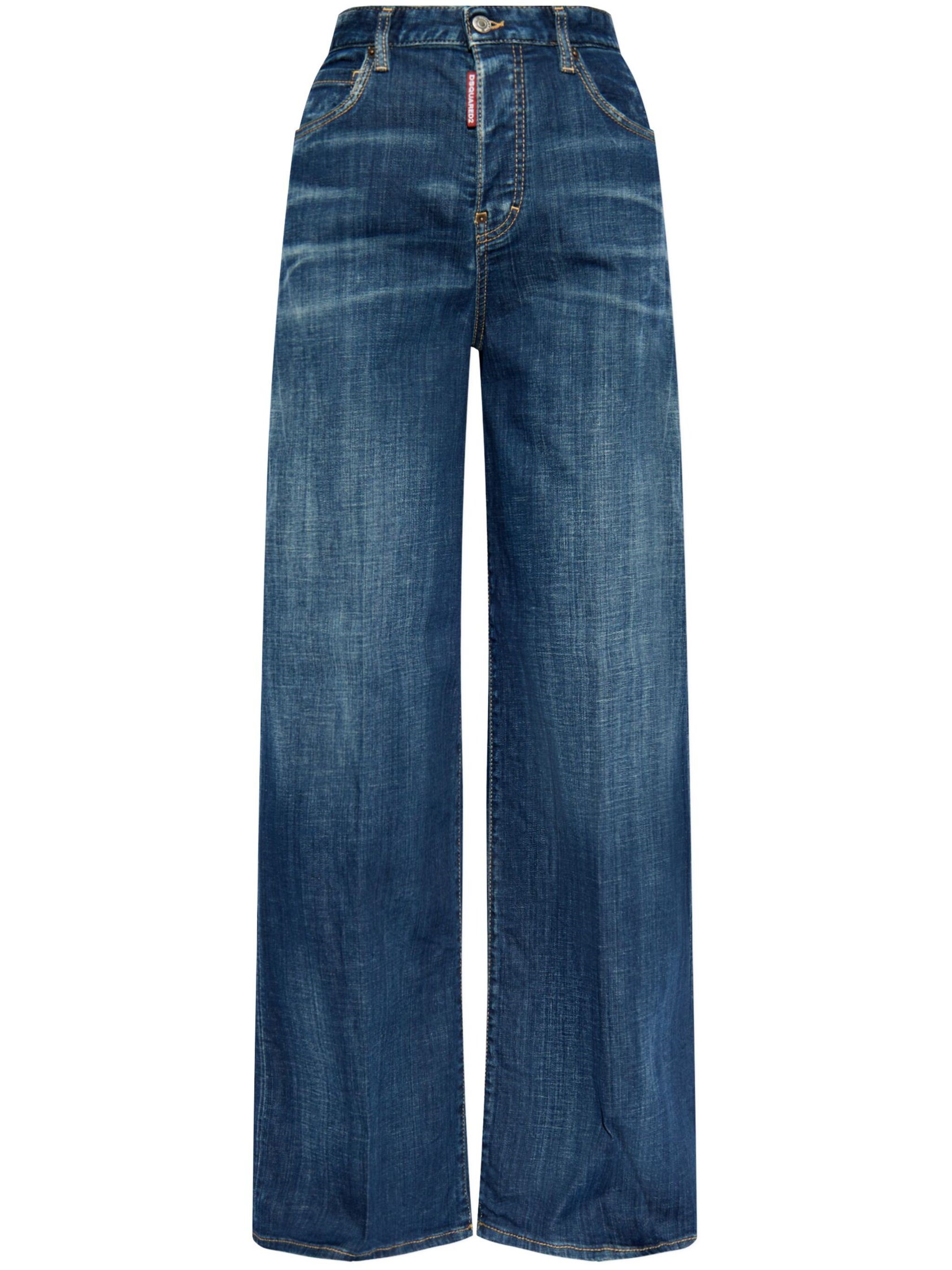 Dsquared2 Dark Pressed Traveller Jeans In Blue