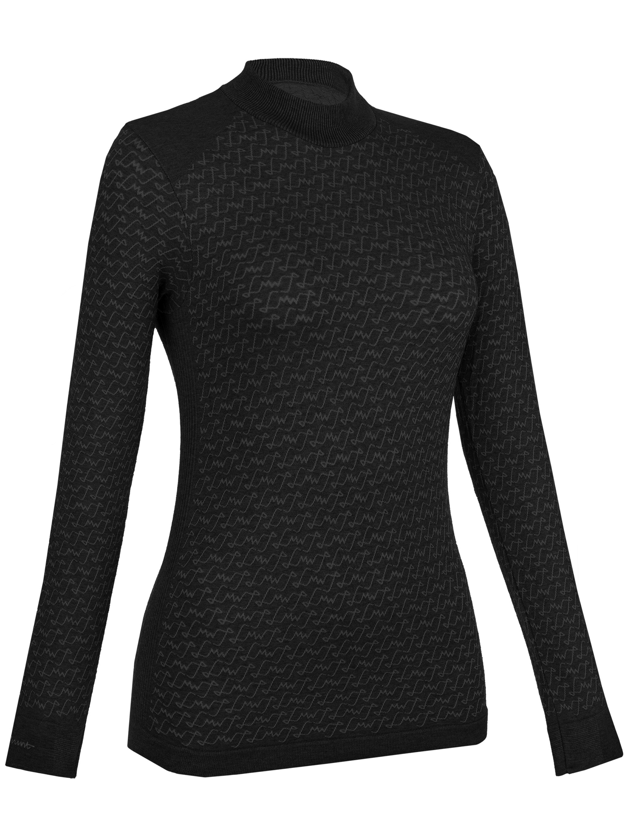 Lamunt Alice Cashmere Ls Bslayer Tee In Black