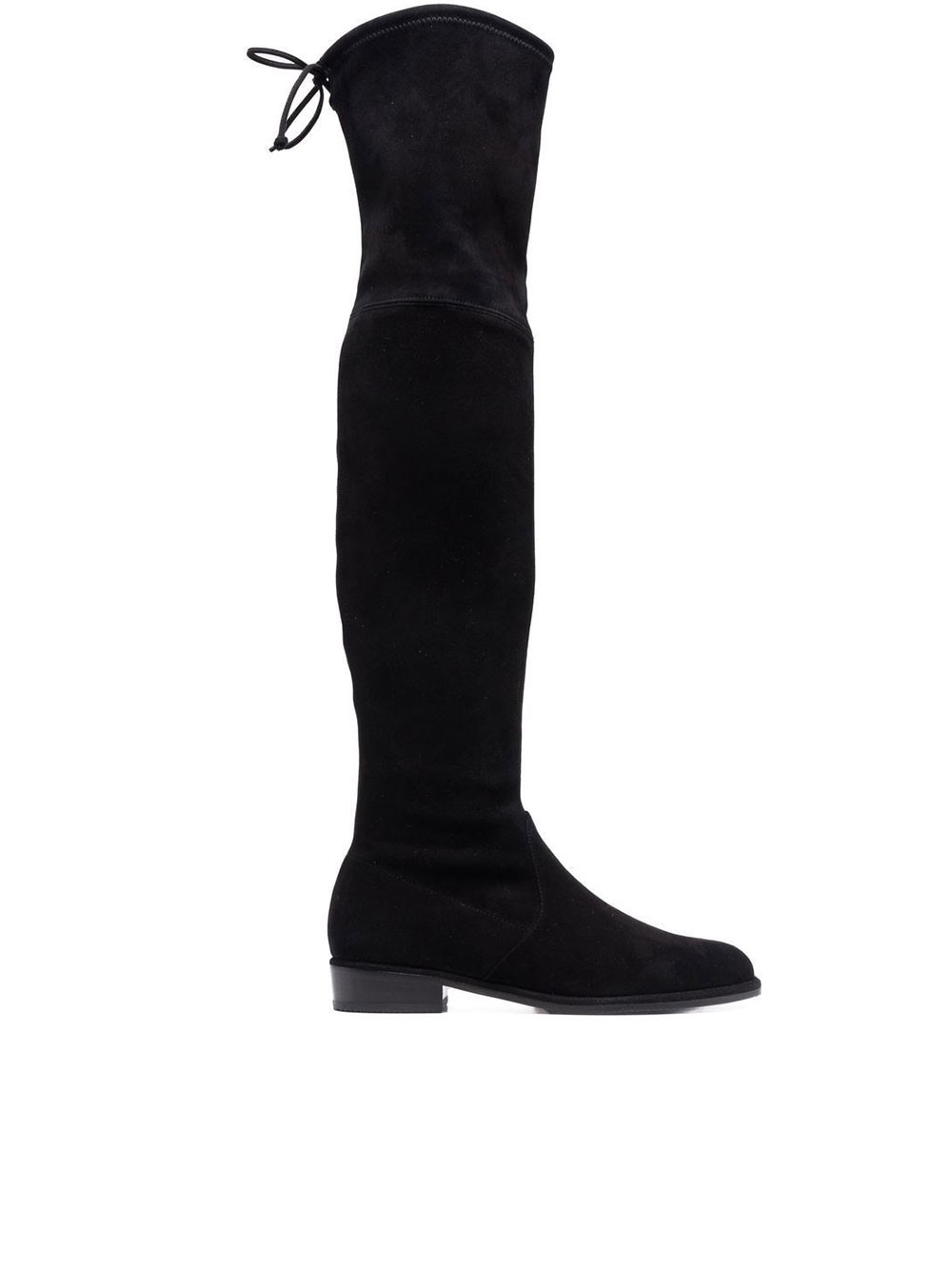 Stuart Weitzman Brown Leather Boot In Black