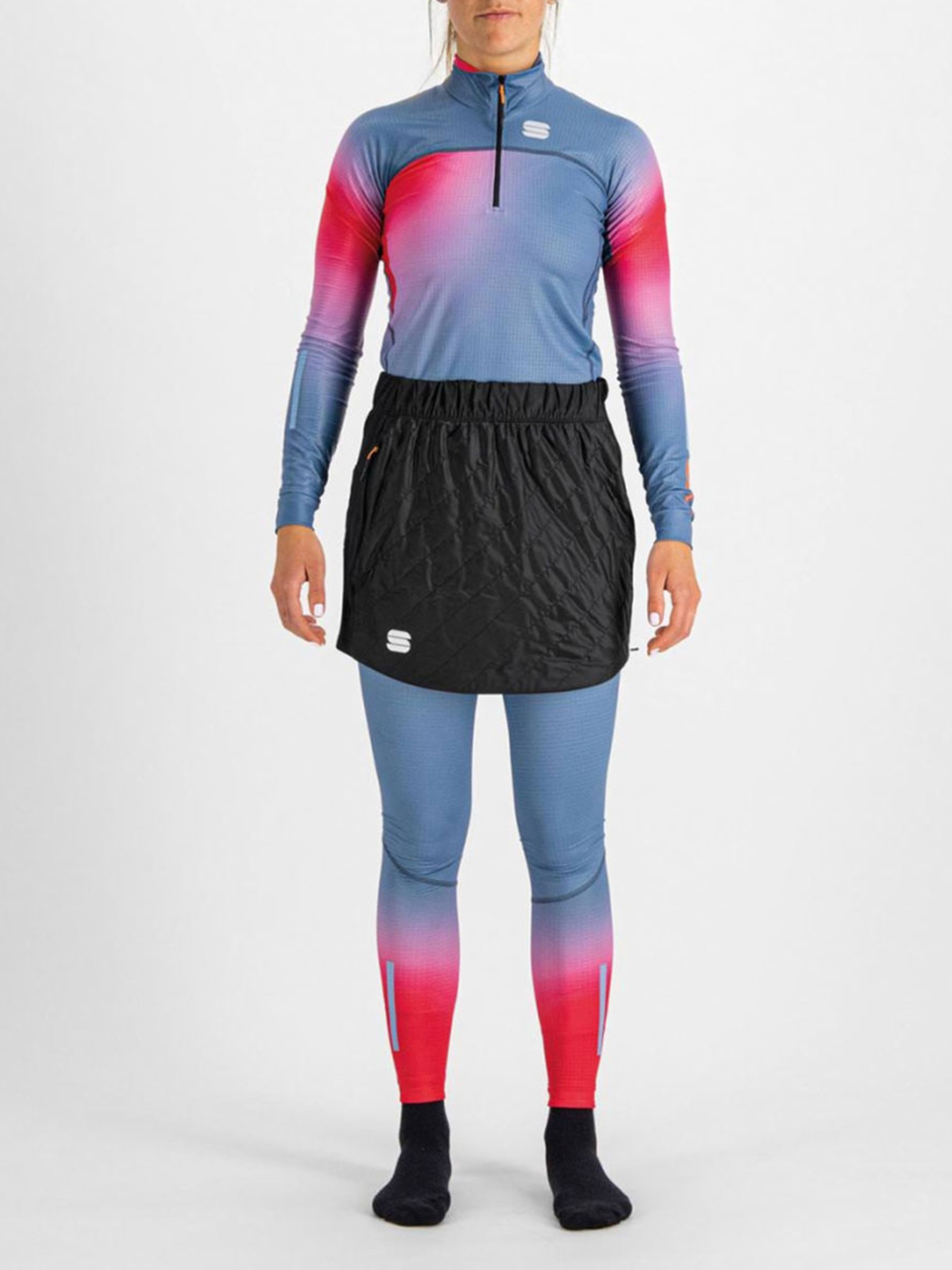 Sportful Quilted-pattern Skirt In Multi