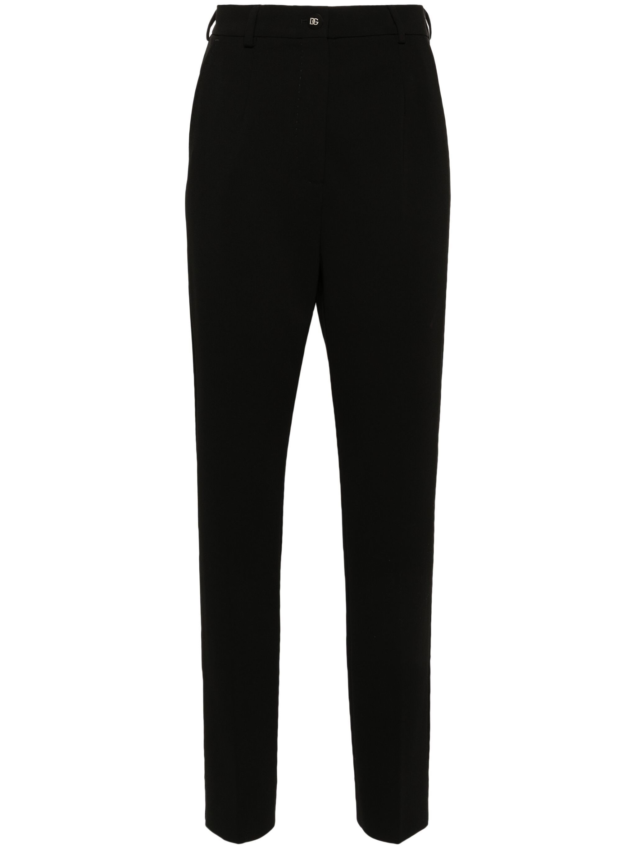 Dolce & Gabbana Milano Cigarette Trousers In Black